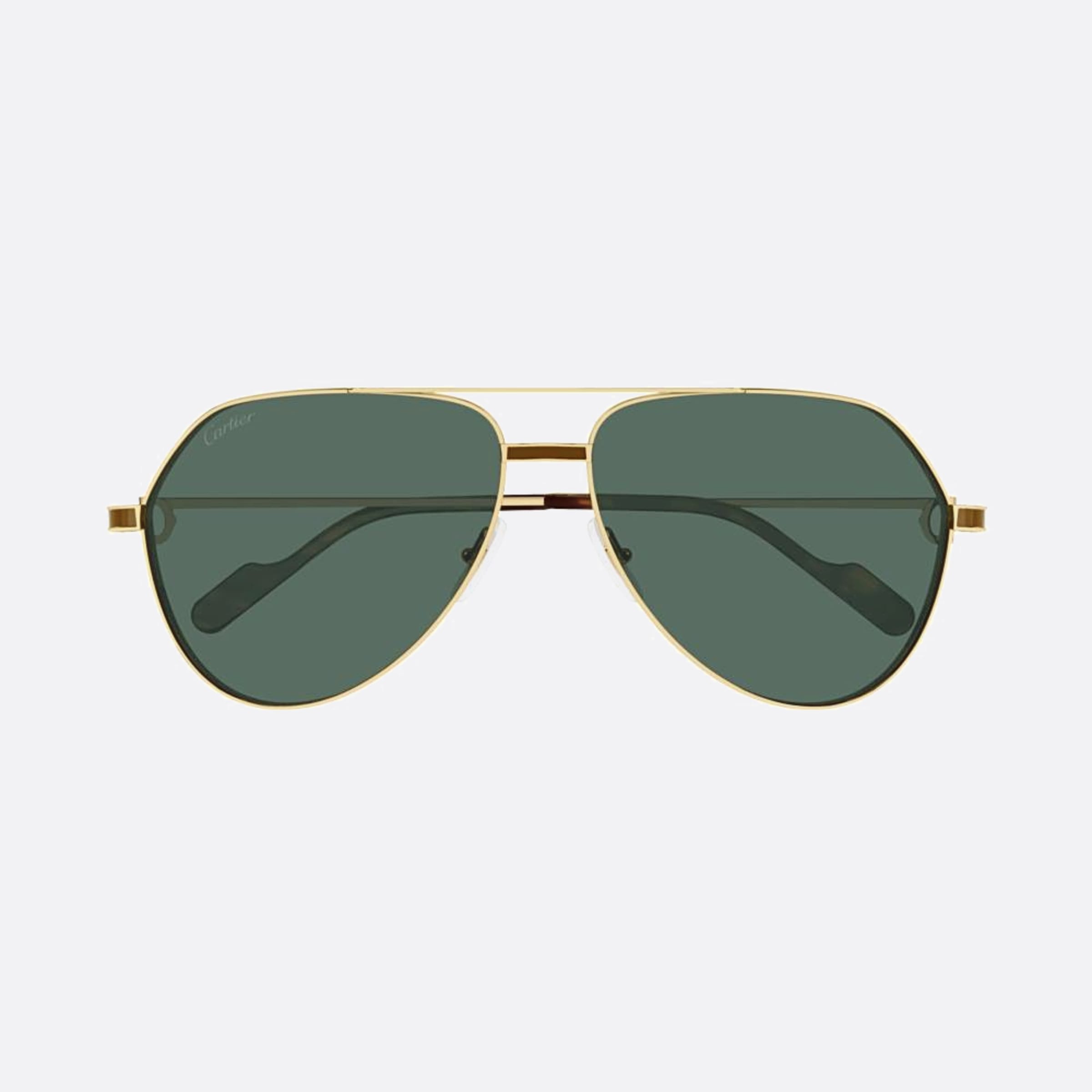 Cartier 61mm Gold Pilot Men Sunglasses - Main View