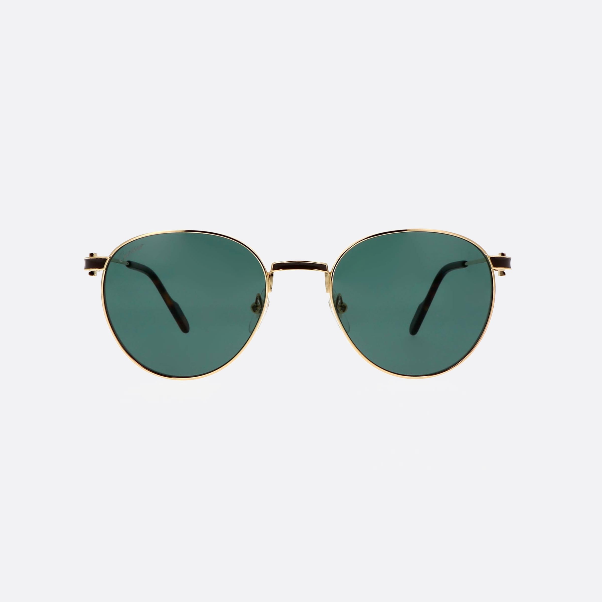Cartier 53mm Gold Geometric Men Sunglasses - Side View