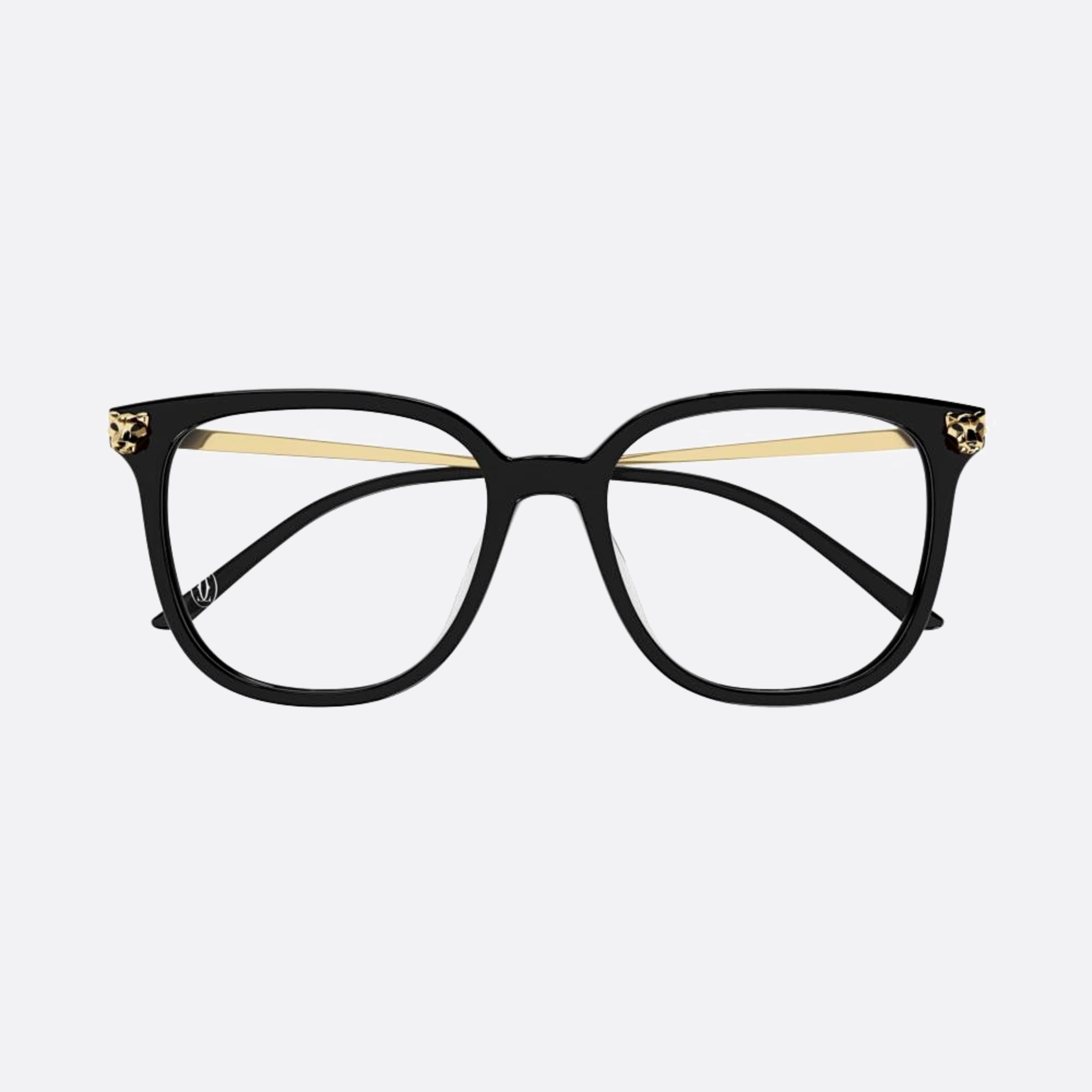 Cartier 53mm Black Squared Women Eyeglasses - Main View