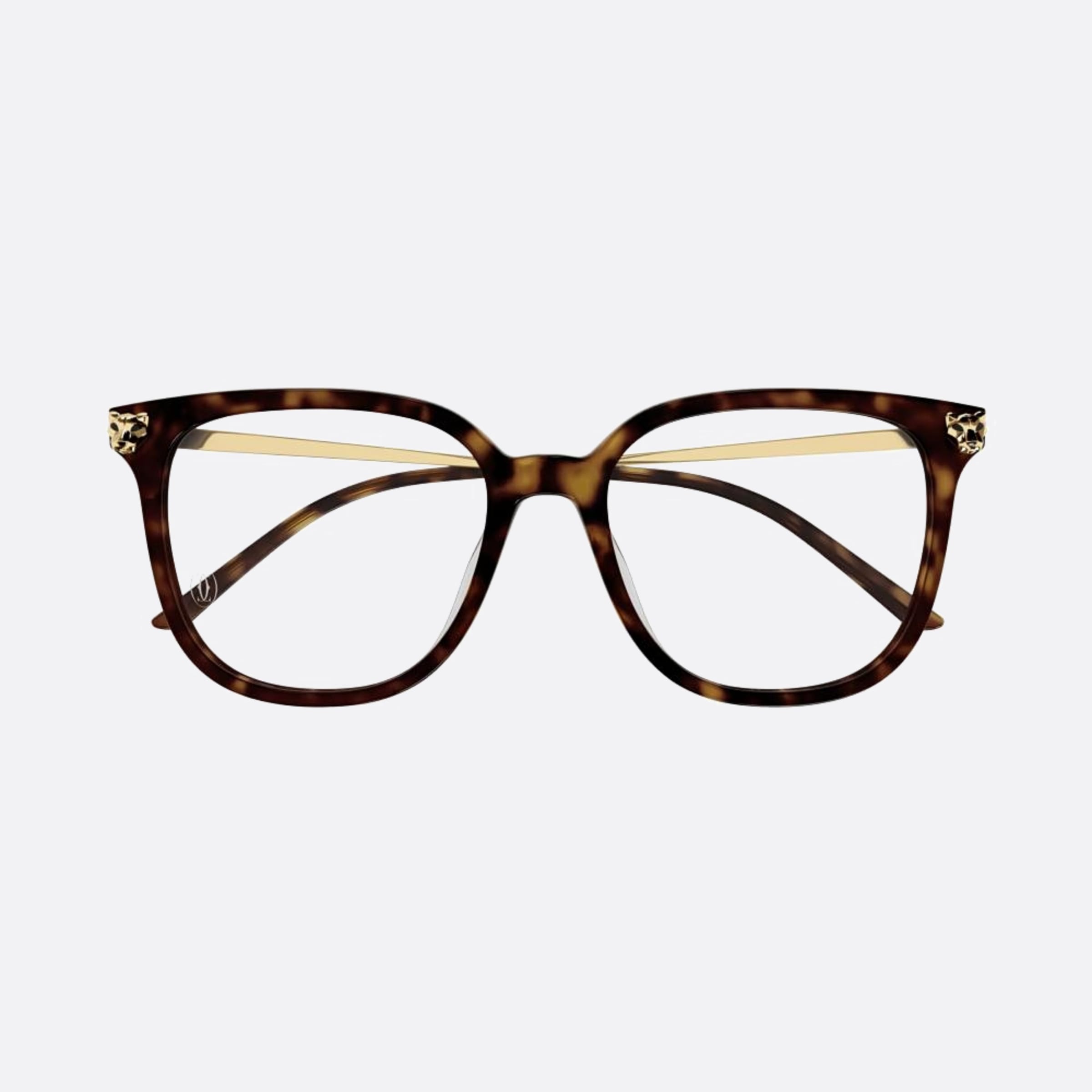 Cartier 53mm Havana Squared Women Eyeglasses - Main View