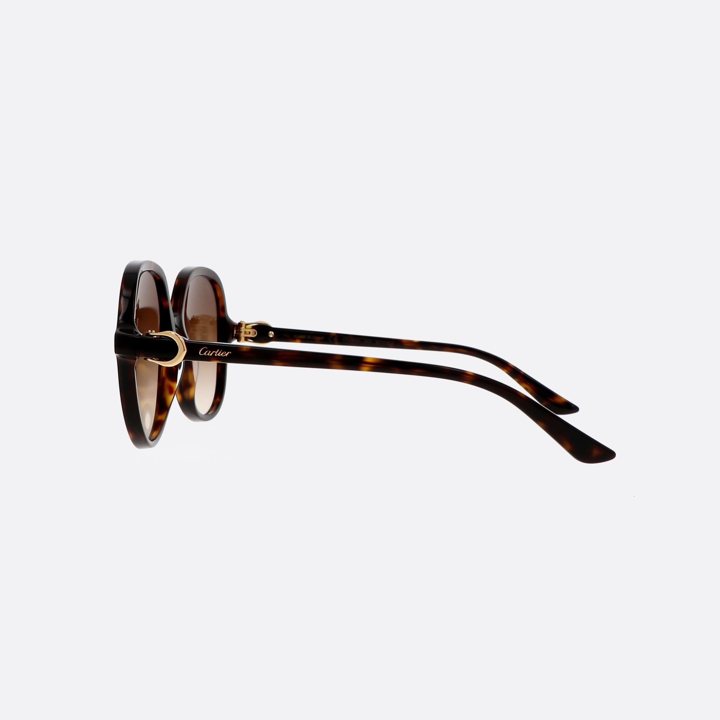 Cartier 57mm Havana Butterfly Women Sunglasses - Detail View
