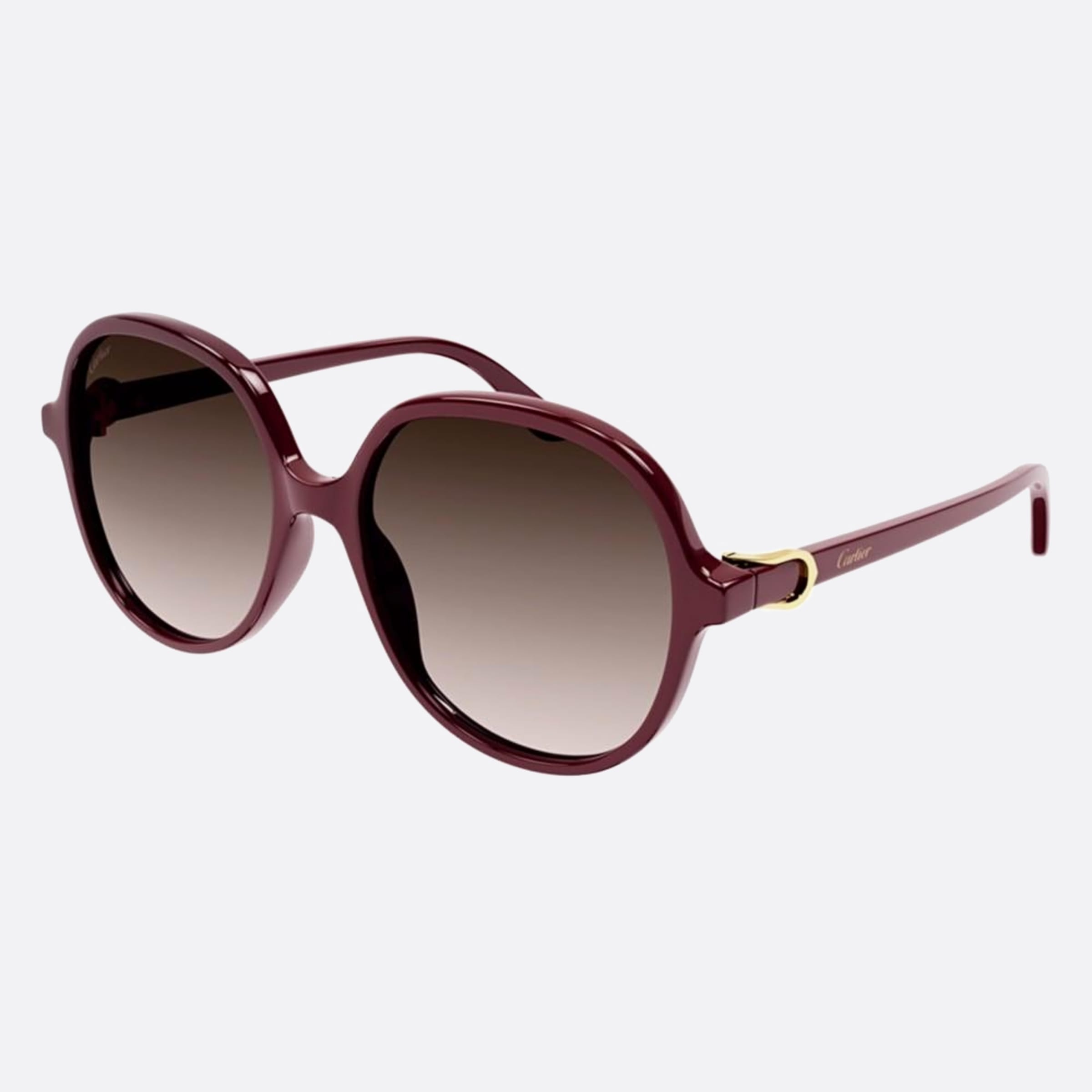 Cartier 57mm Red Butterfly Women Sunglasses - Side View
