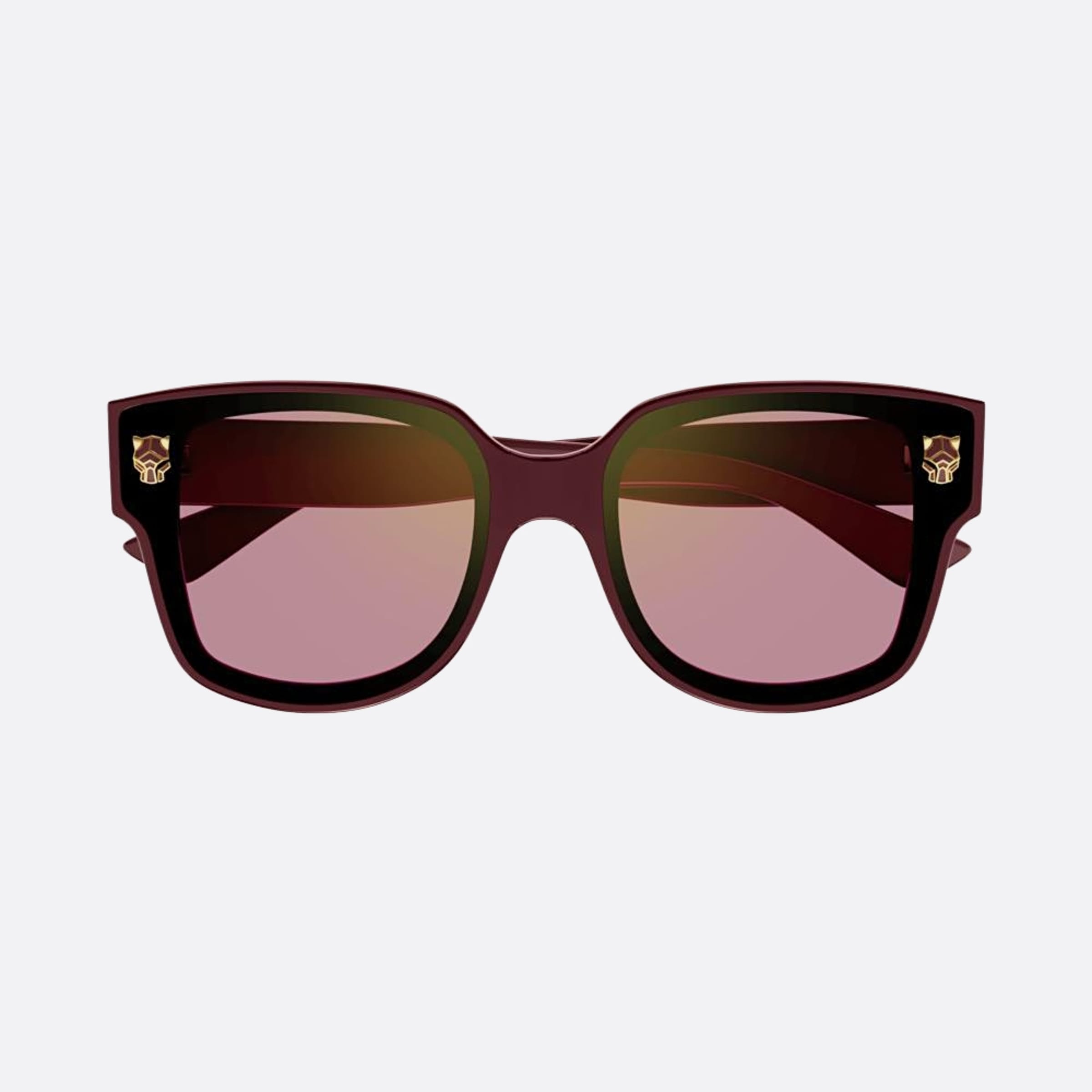 Cartier 63mm Red Squared Women Sunglasses - Main View