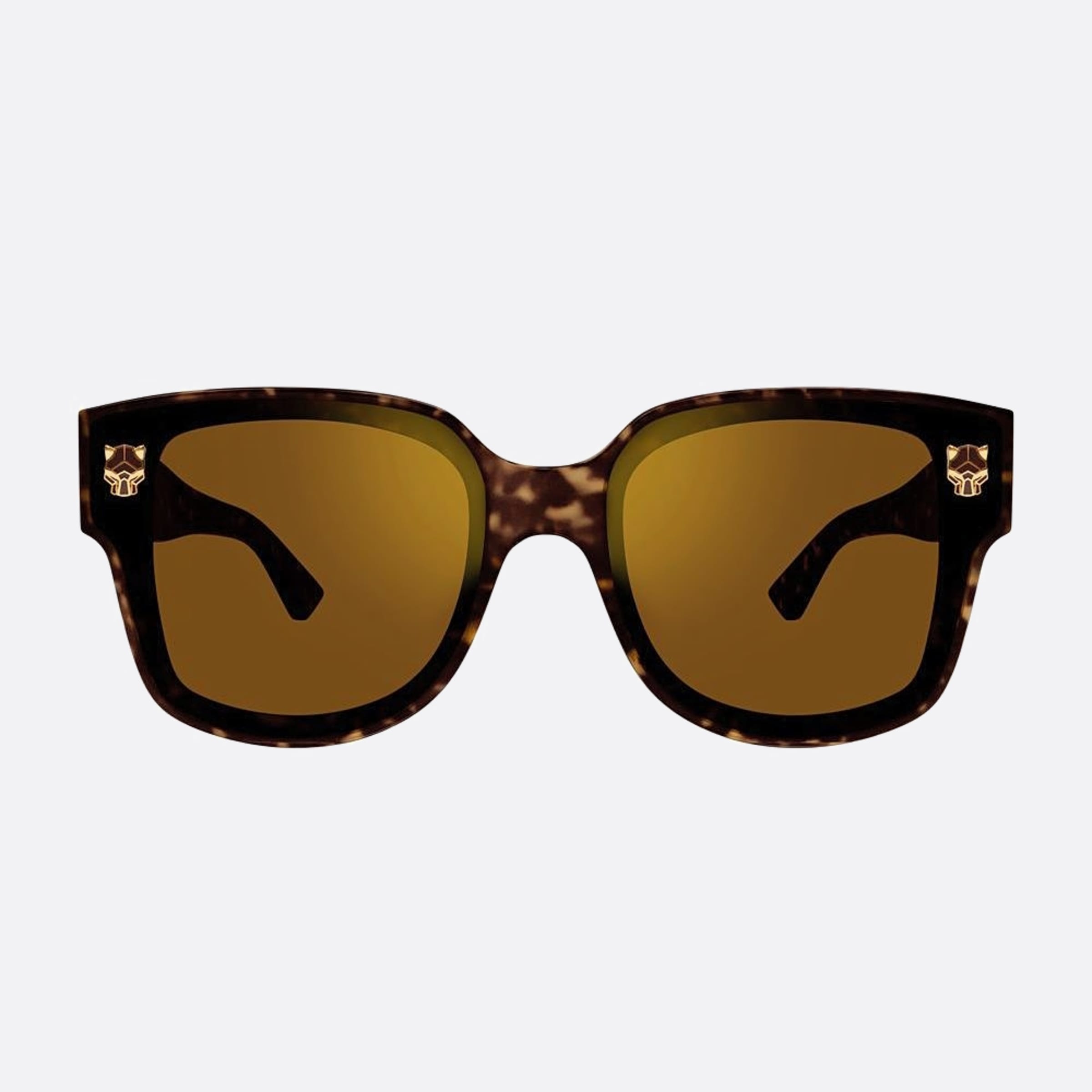 Cartier 63mm Ct0357sa Havana Squared Women Sunglasses - Main View