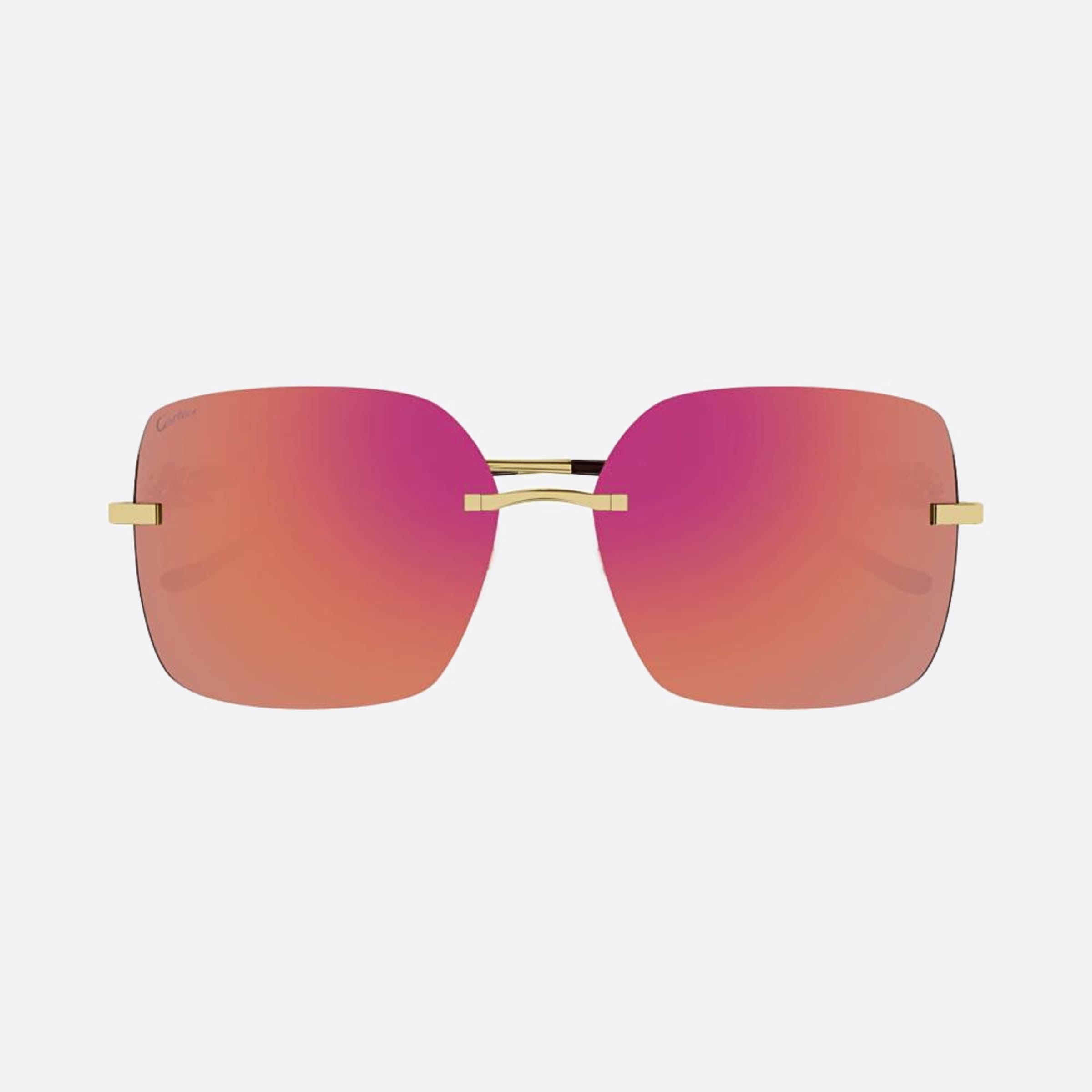 Cartier 60mm Gold Visor Women Sunglasses - Main View