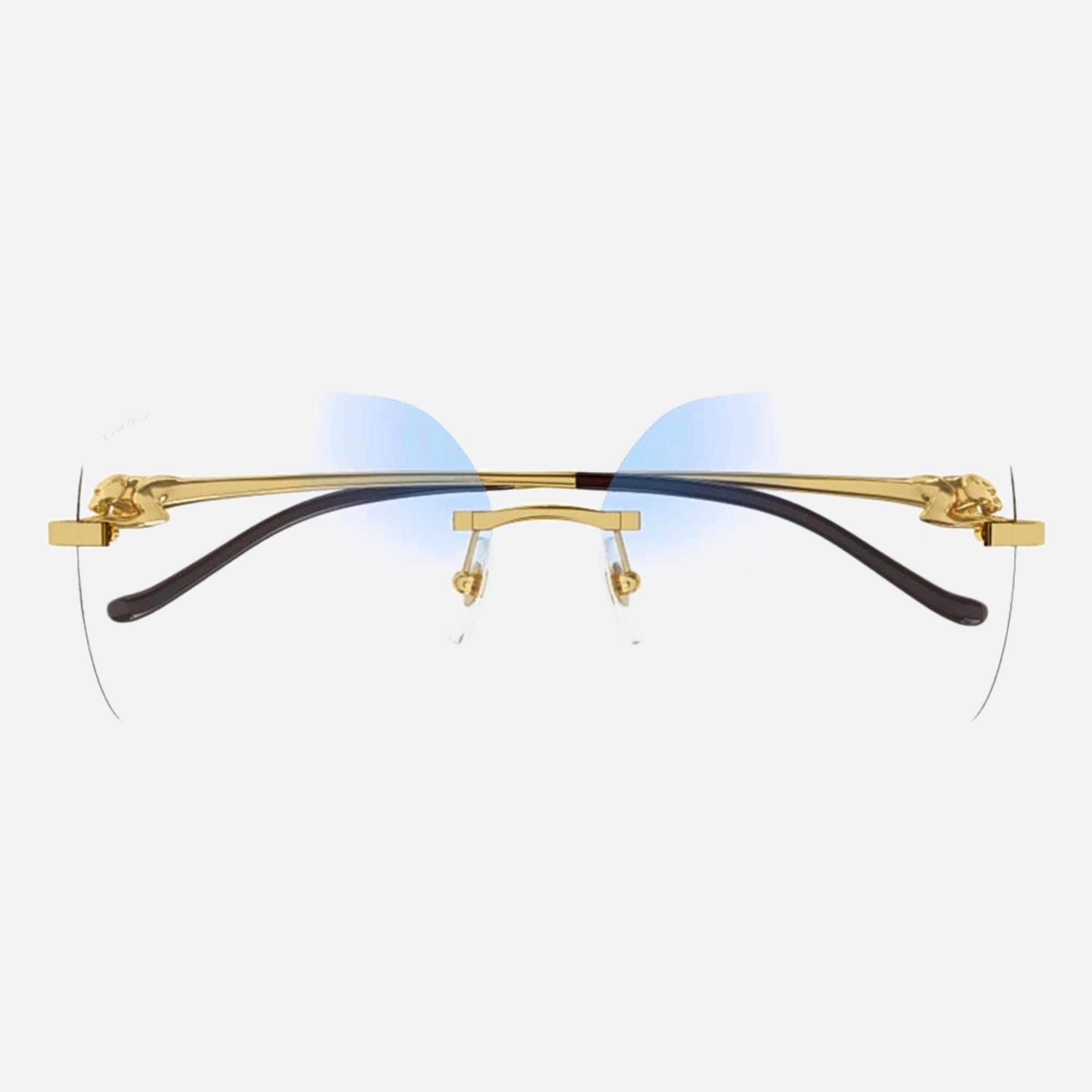 Cartier 60mm Gold Visor Photochromic Women Sunglasses - Main View