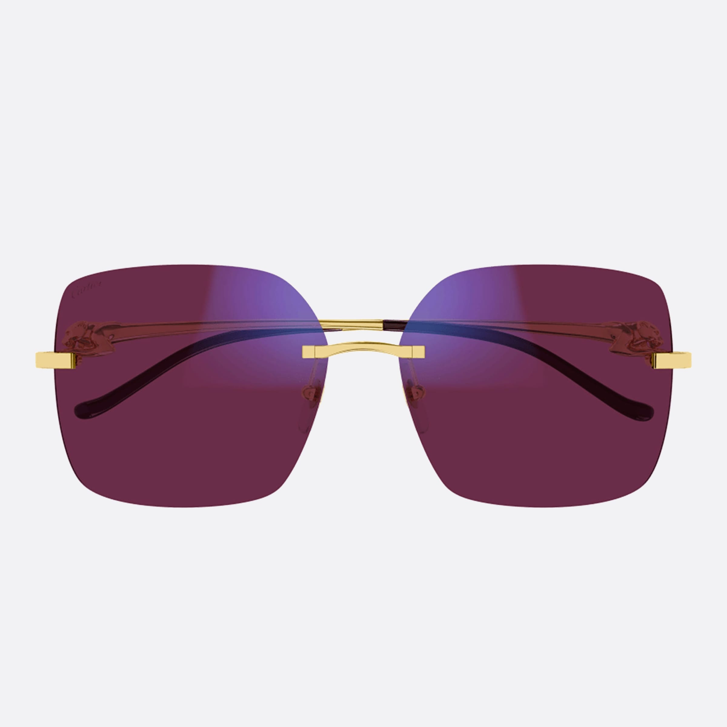 Cartier 60mm Gold Visor Photochromic Women Sunglasses - Lifestyle Shot