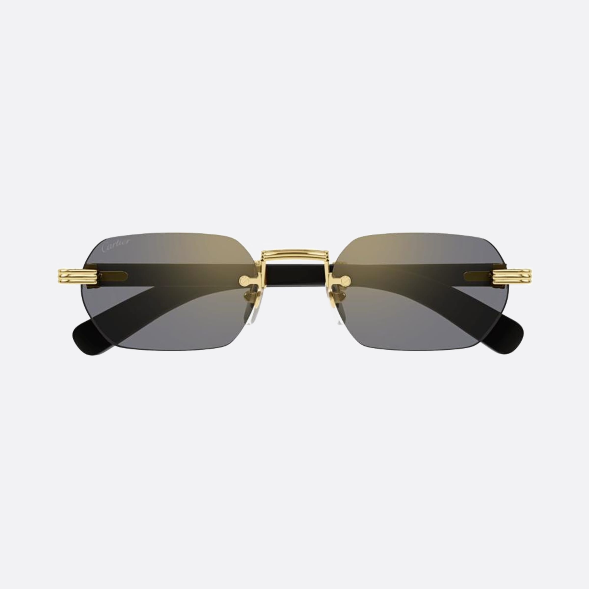 Cartier 54mm White Geometric Men Sunglasses - Main View