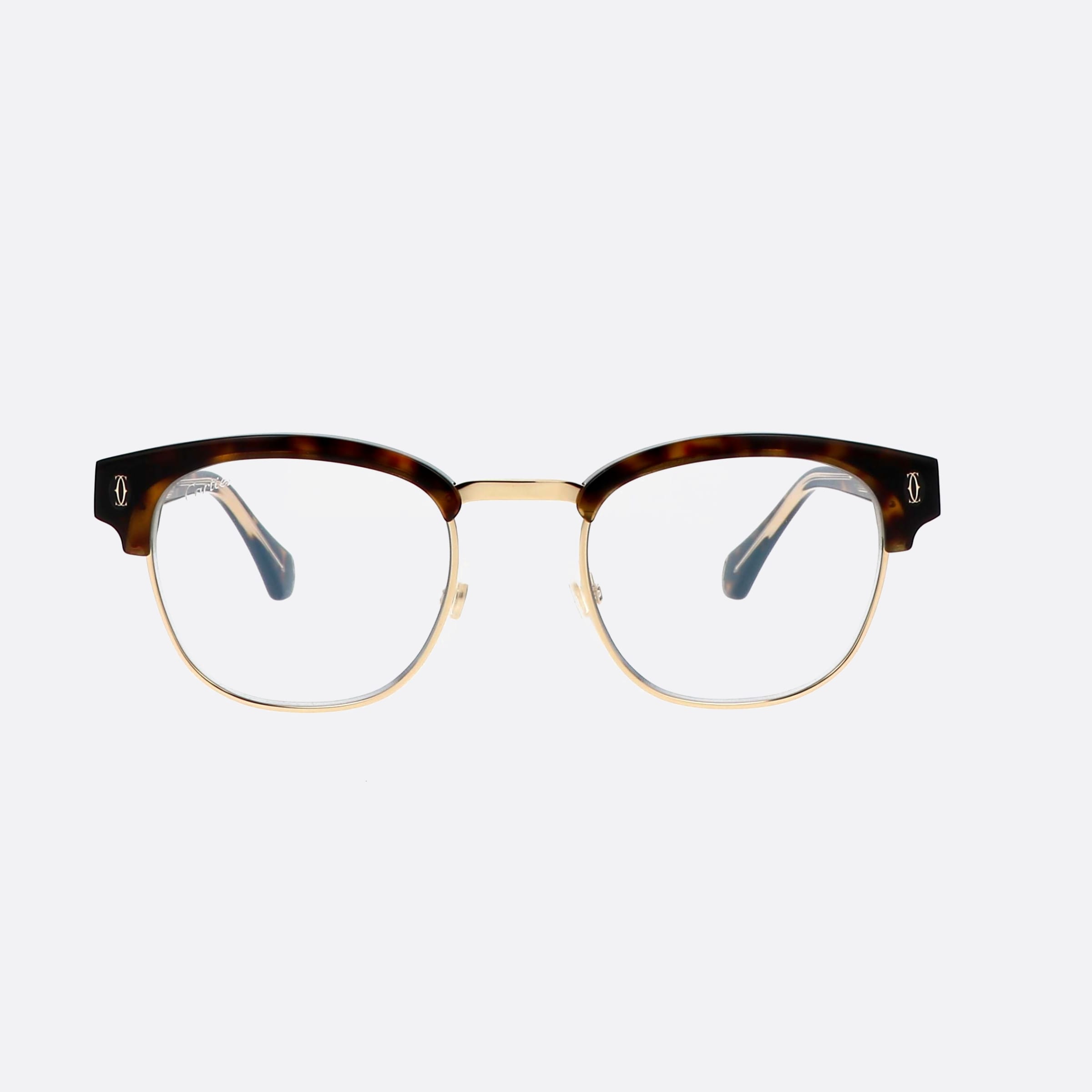 Cartier 52mm Dvf Havana Squared Photochromic Men Sunglasses - Side View