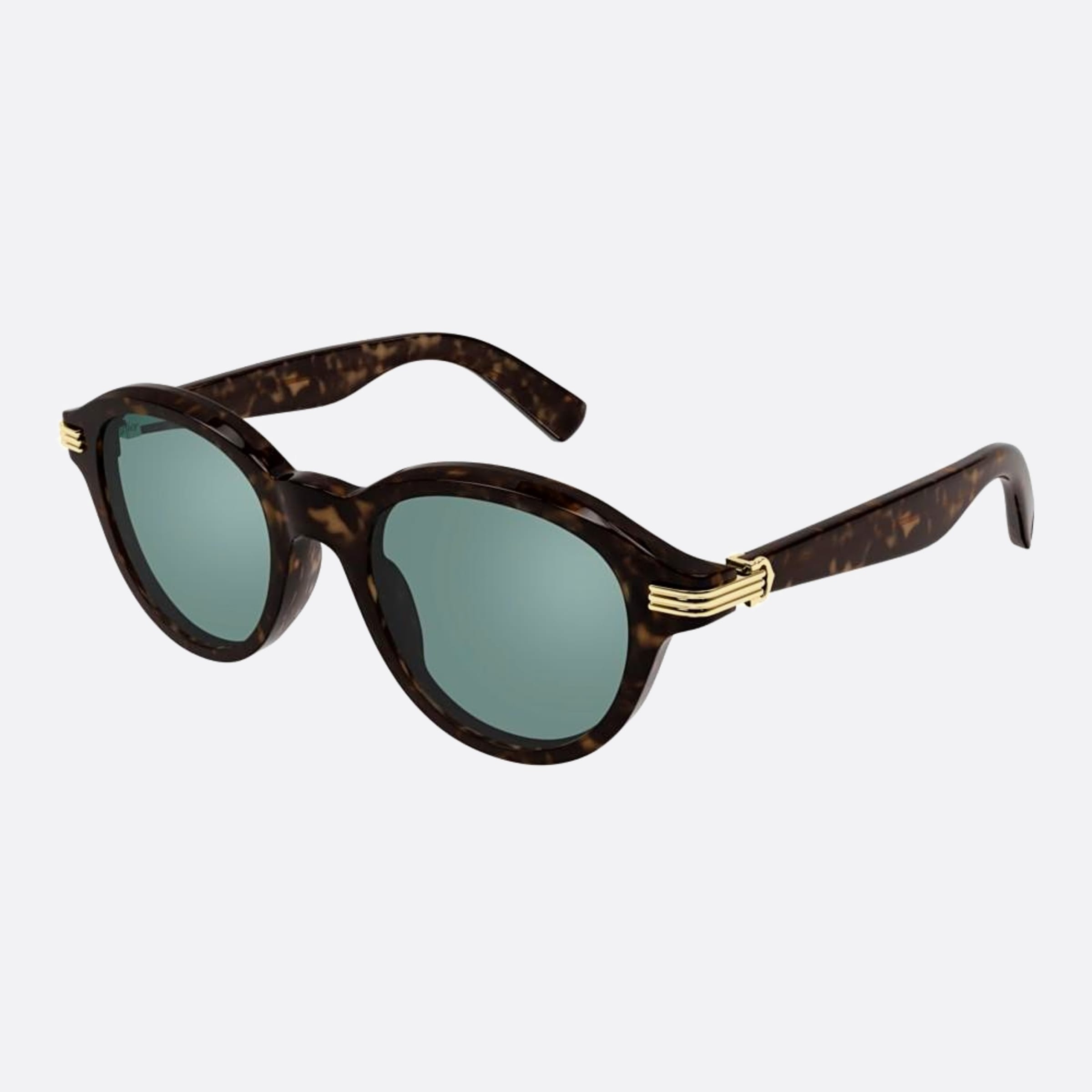 Cartier 51mm Havana Squared Men Sunglasses - Side View
