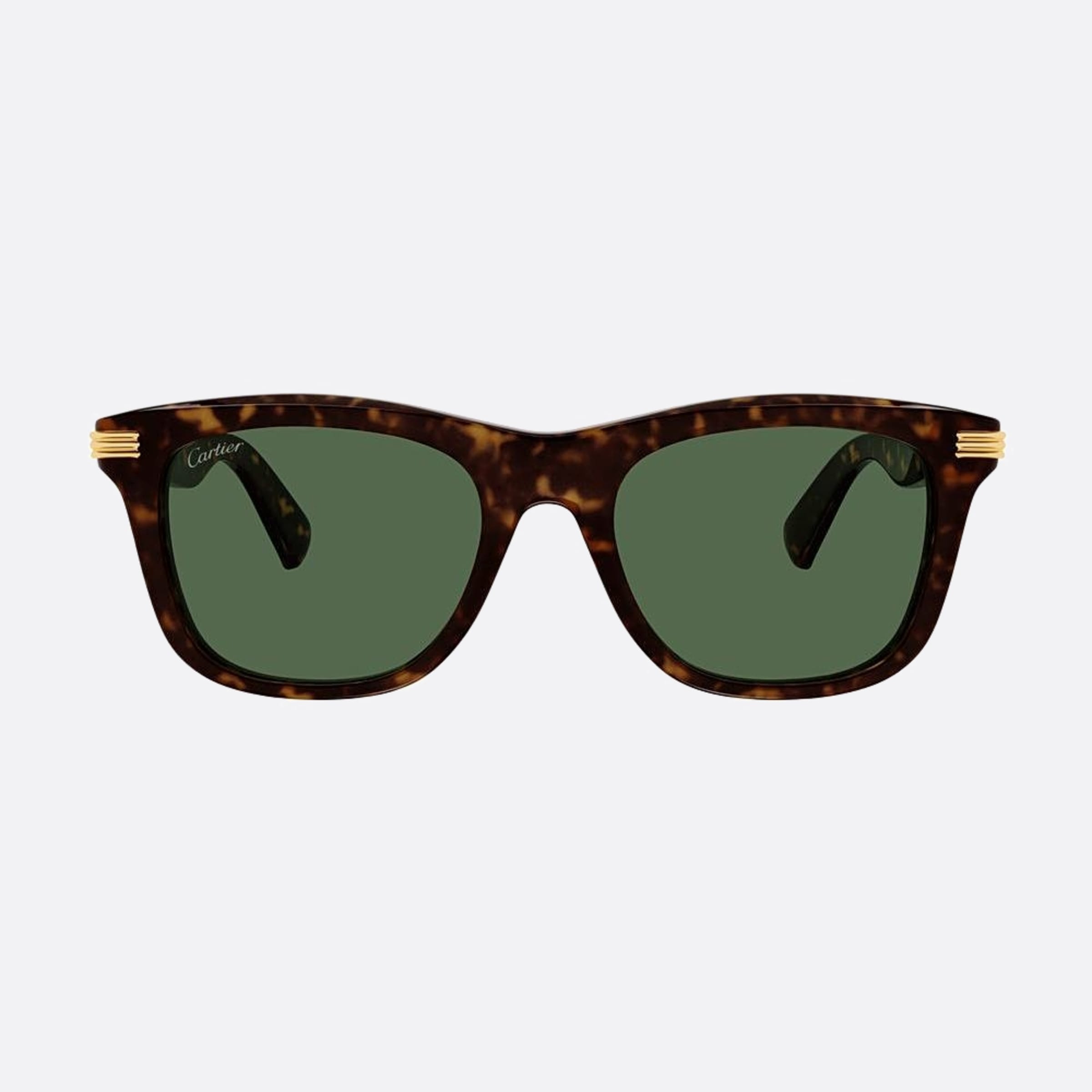 Cartier 53mm Havana Squared Men Sunglasses - Main View