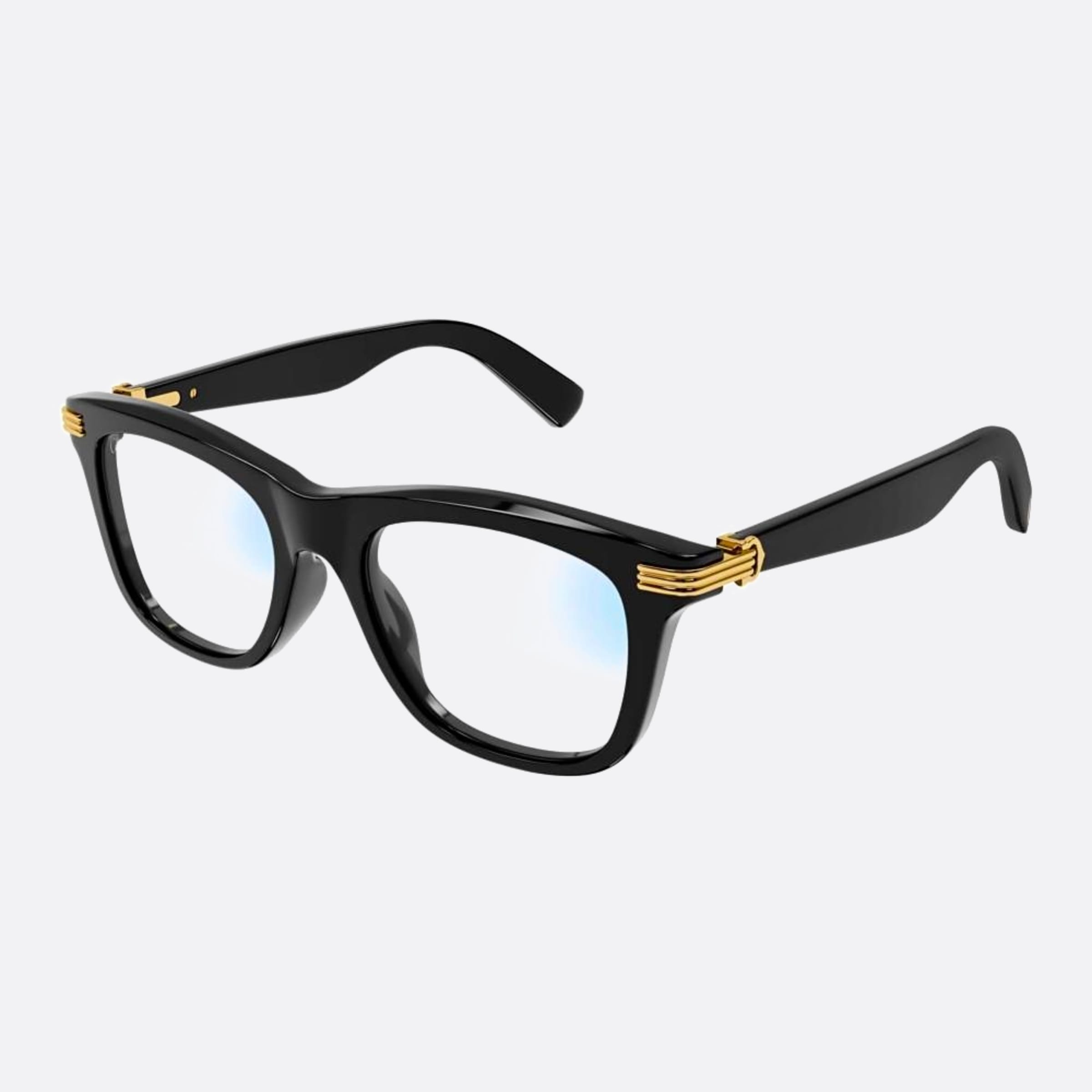 Cartier 53mm Black Squared Photochromic Men Sunglasses - Side View
