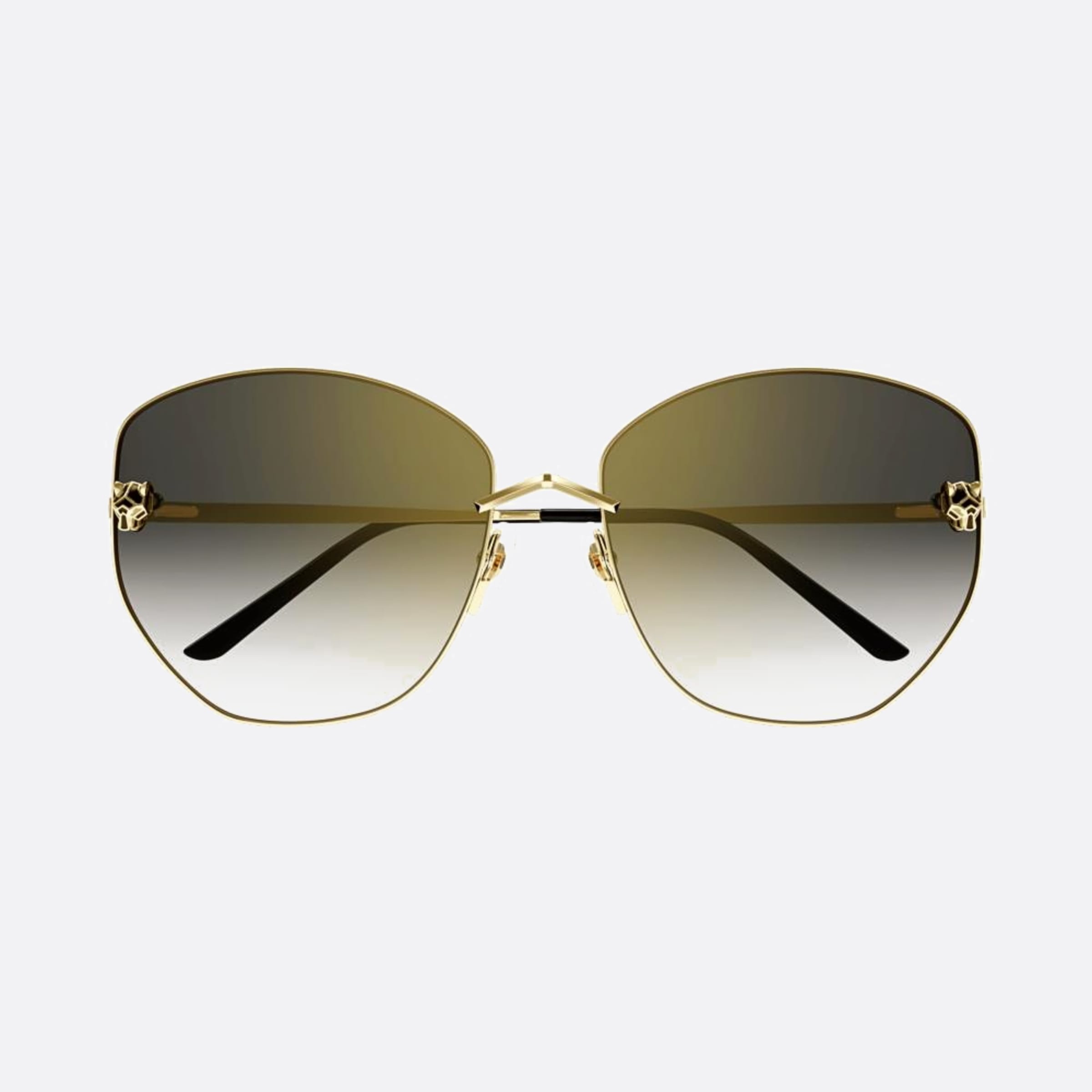 Cartier 62mm Gold Butterfly Women Sunglasses - Main View
