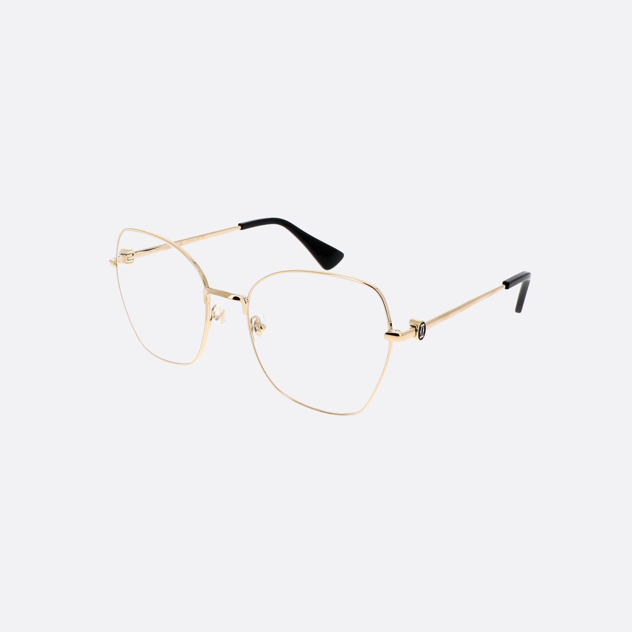 Cartier 56mm Gold Butterfly Women Eyeglasses - Main View