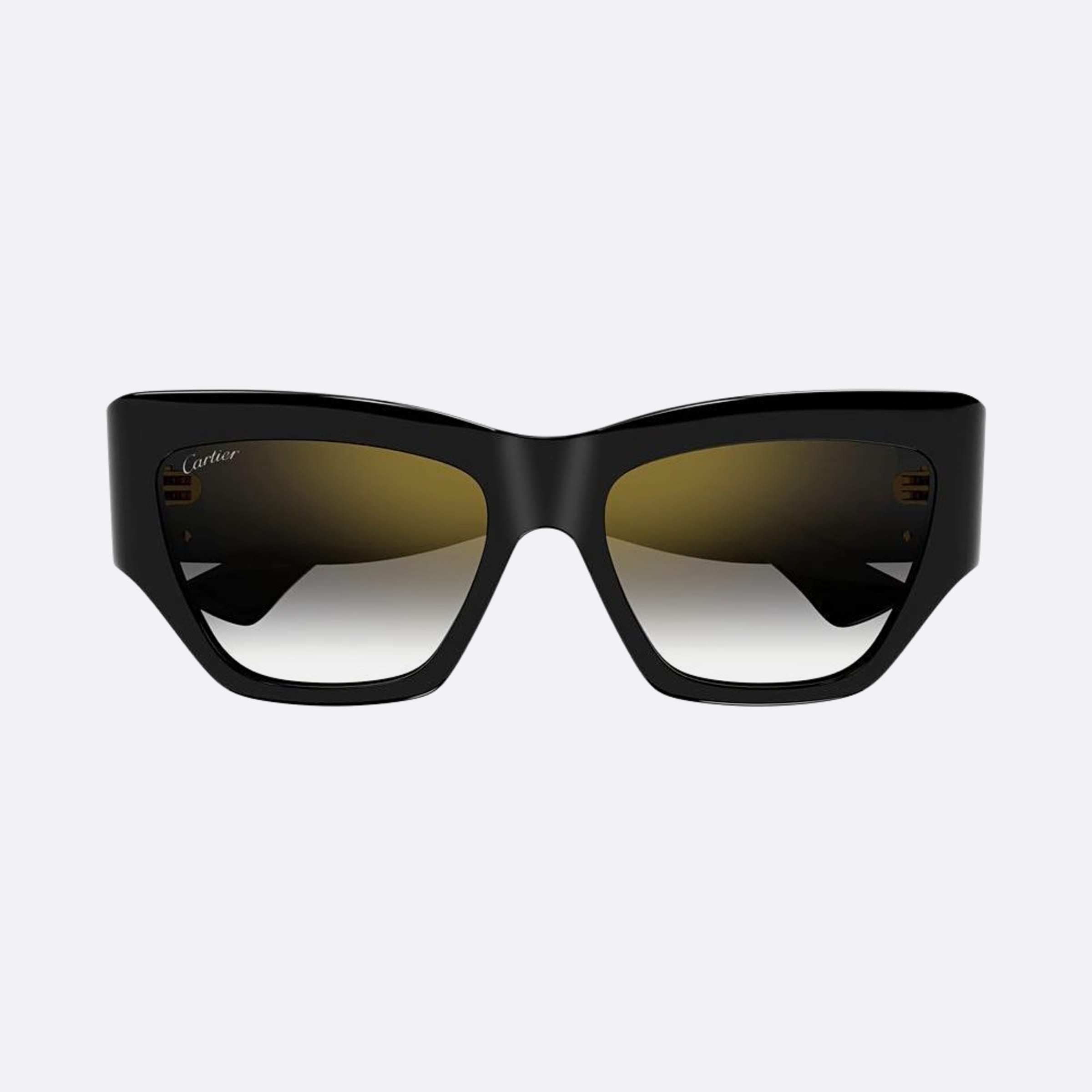 Cartier 55mm Black Cat Eye Women Sunglasses - Main View