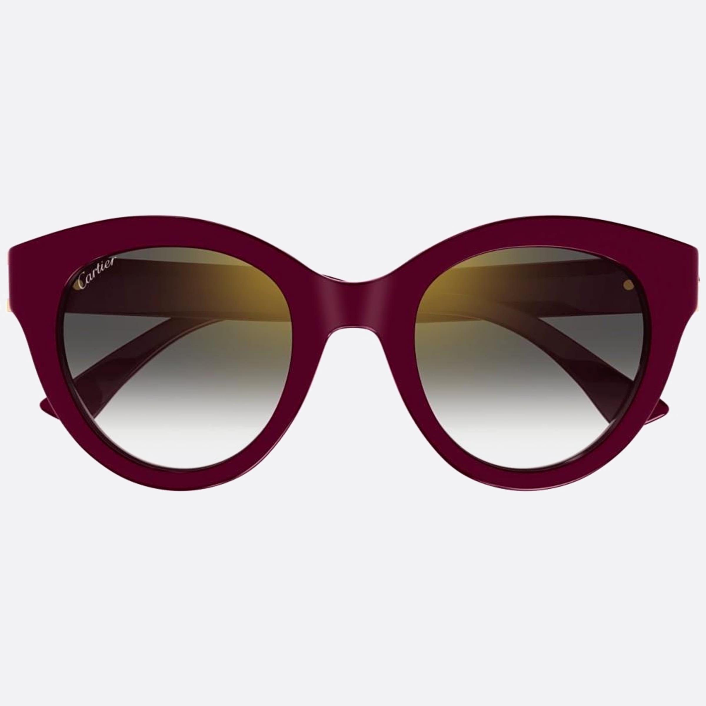 Cartier 50mm Red Cat Eye Women Sunglasses - Main View
