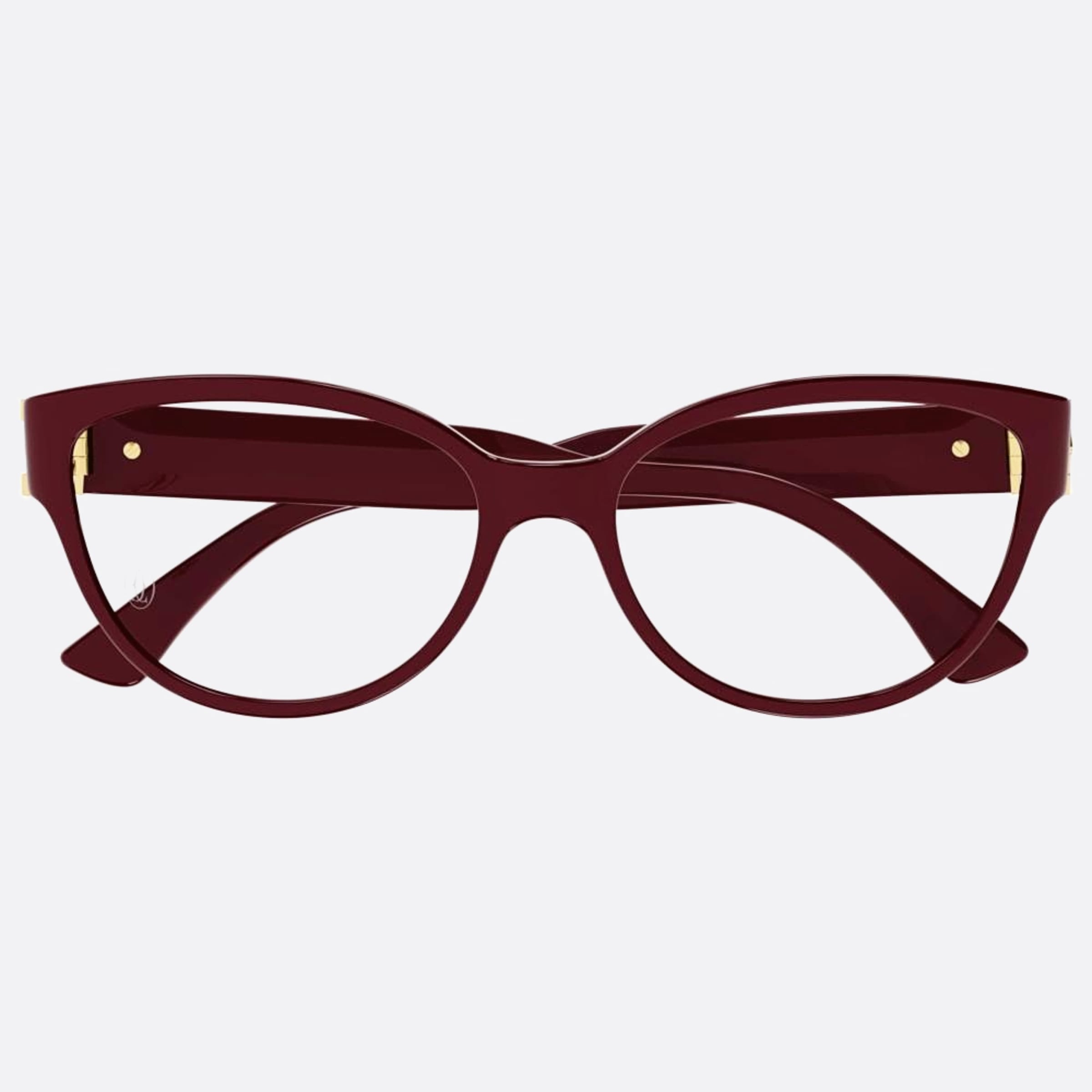 Cartier 54mm Red Cat Eye Women Eyeglasses - Main View