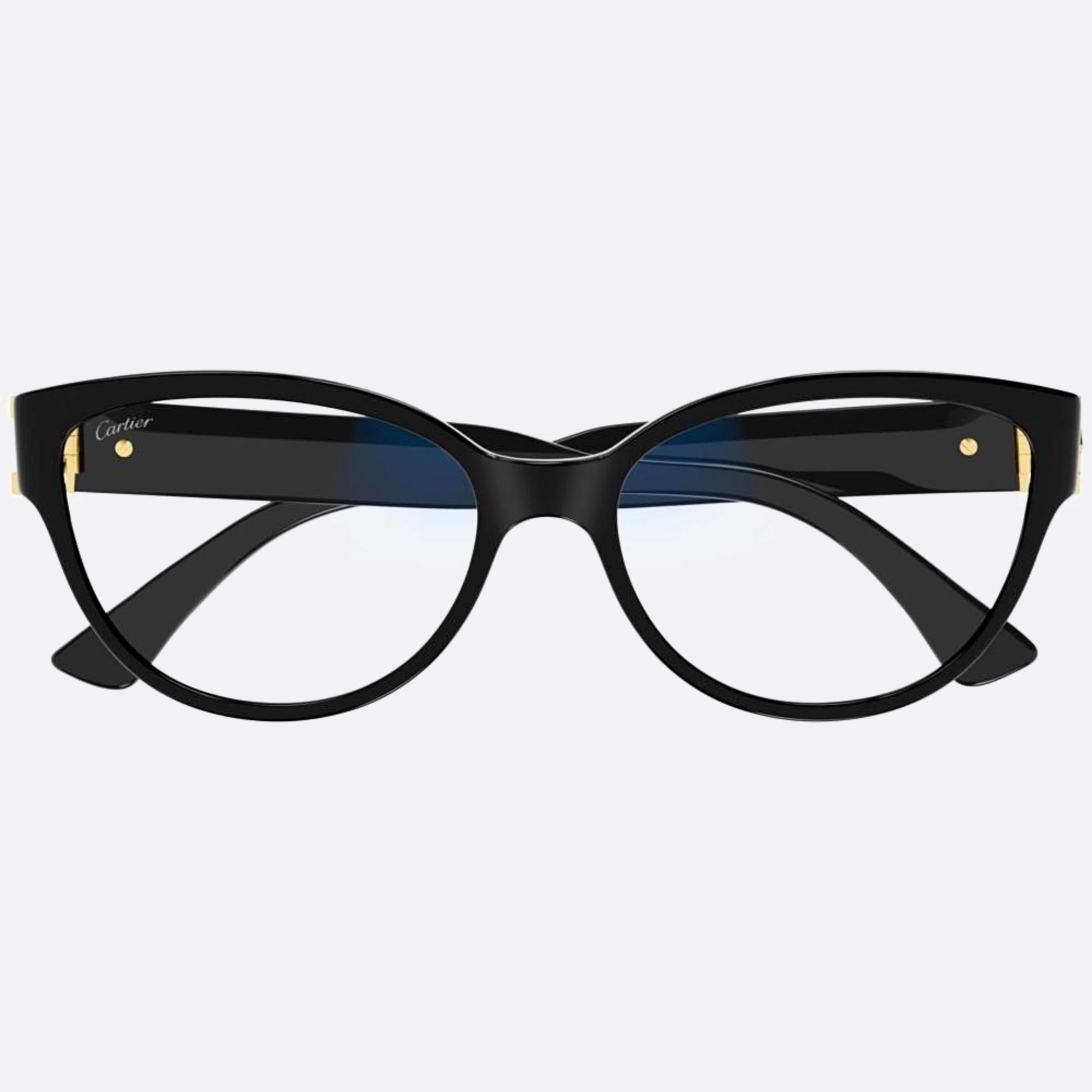 Cartier 56mm Black Cat Eye Women Sunglasses - Main View