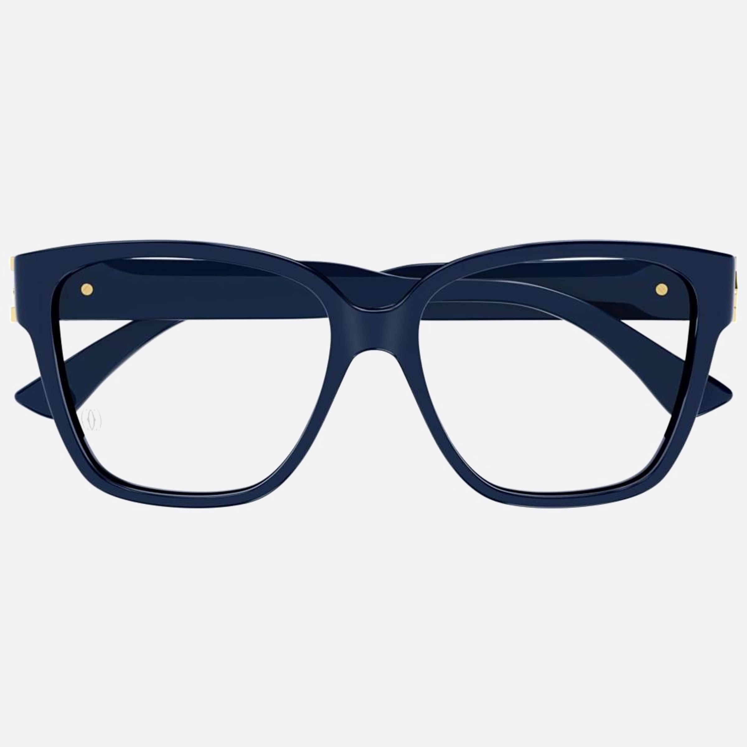 Cartier 55mm Blue Squared Women Eyeglasses - Main View