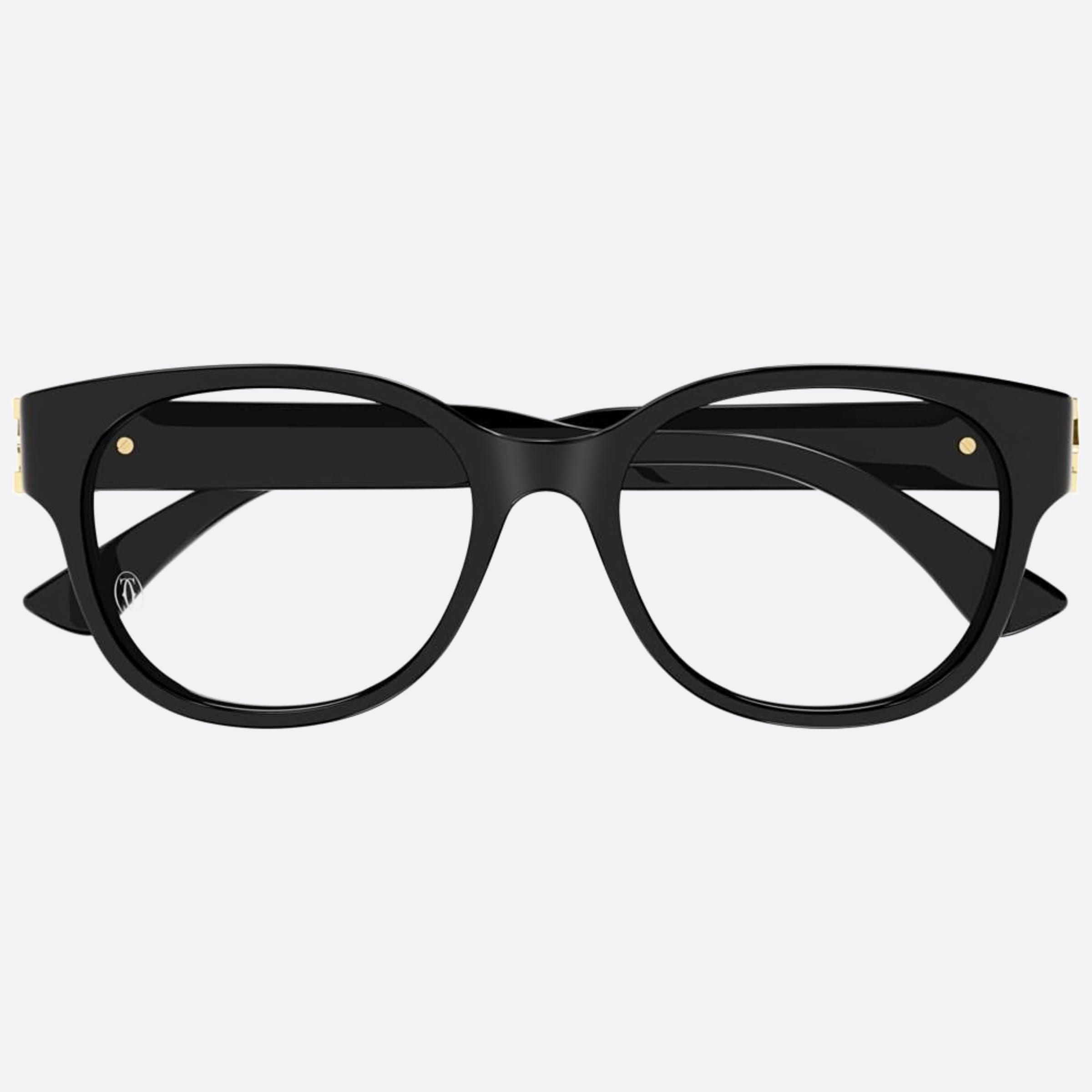 Cartier 53mm Ct0452oa Black Squared Women Eyeglasses - Main View