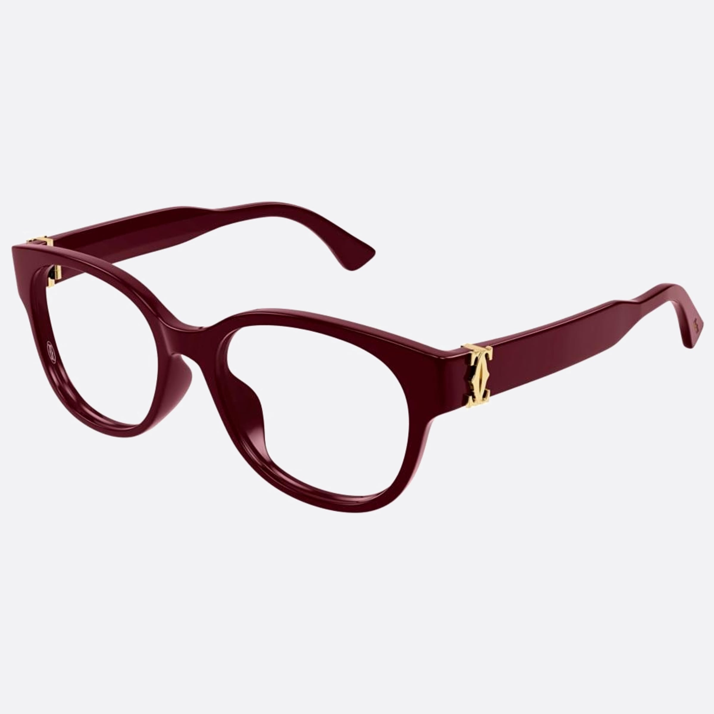 Cartier 53mm Ct0452oa Red Squared Women Eyeglasses - Side View