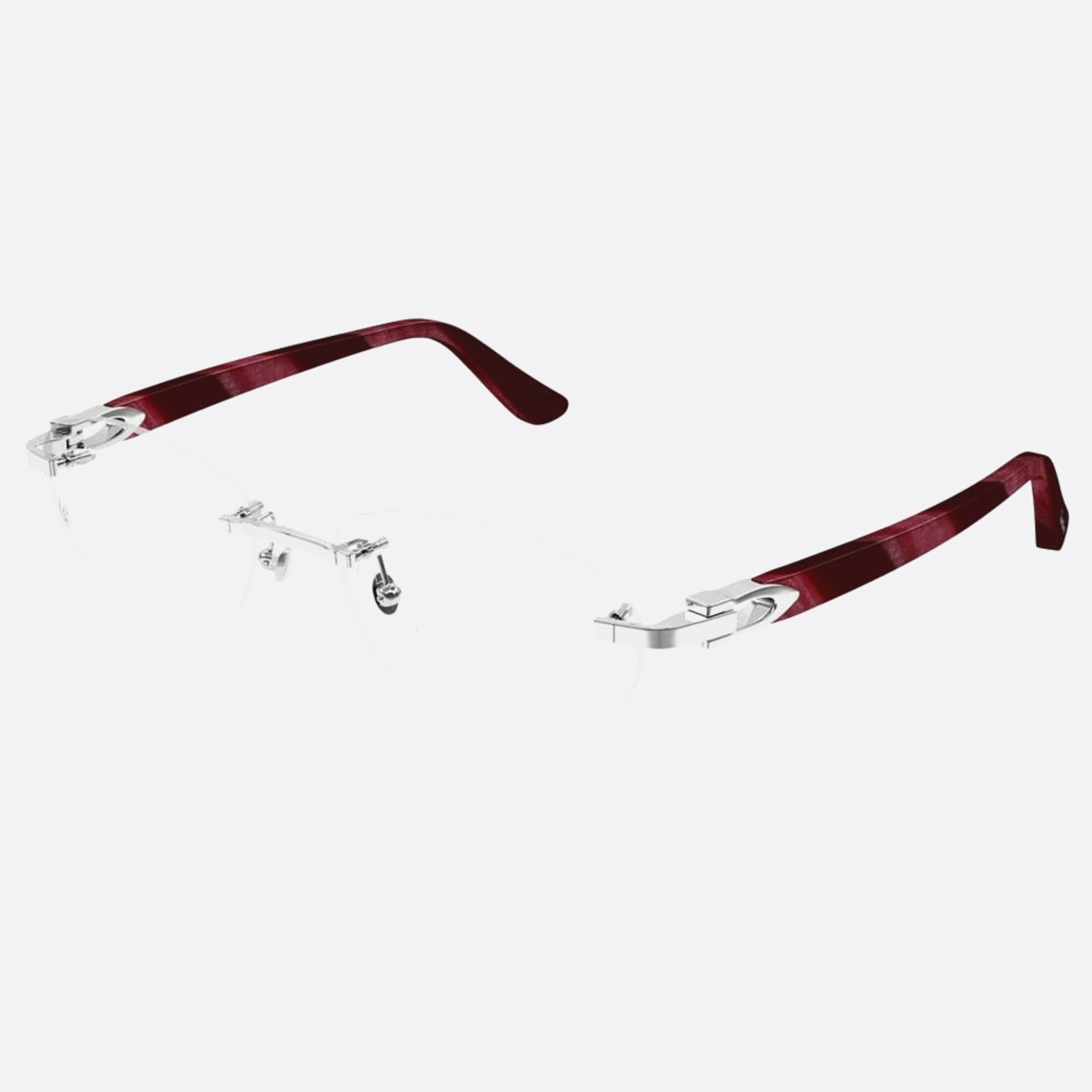 Cartier 52mm Ct0455oj Hvsi Havana Round Women Eyeglasses - Side View