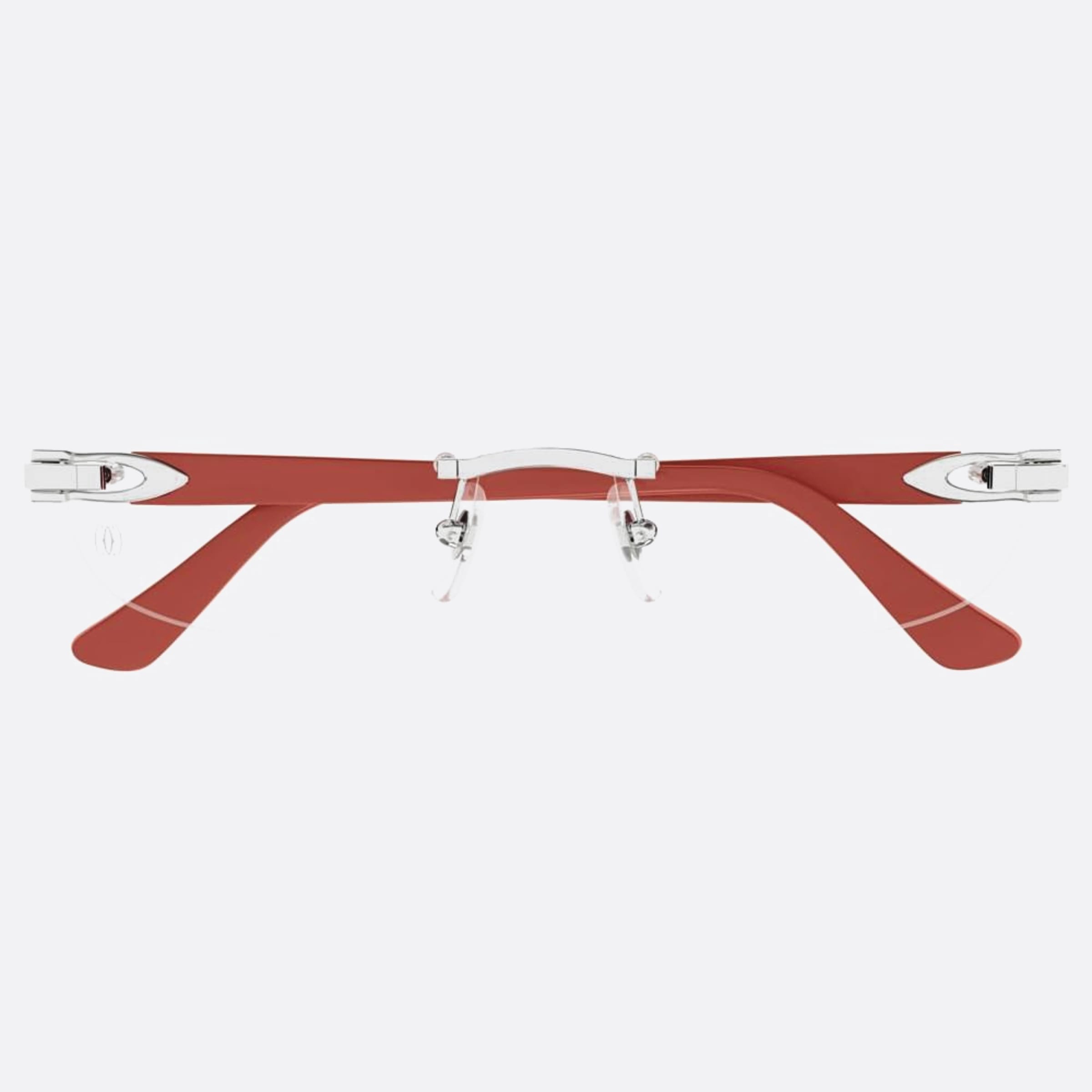 Cartier 52mm Ct0455oj Orange Round Women Eyeglasses - Main View