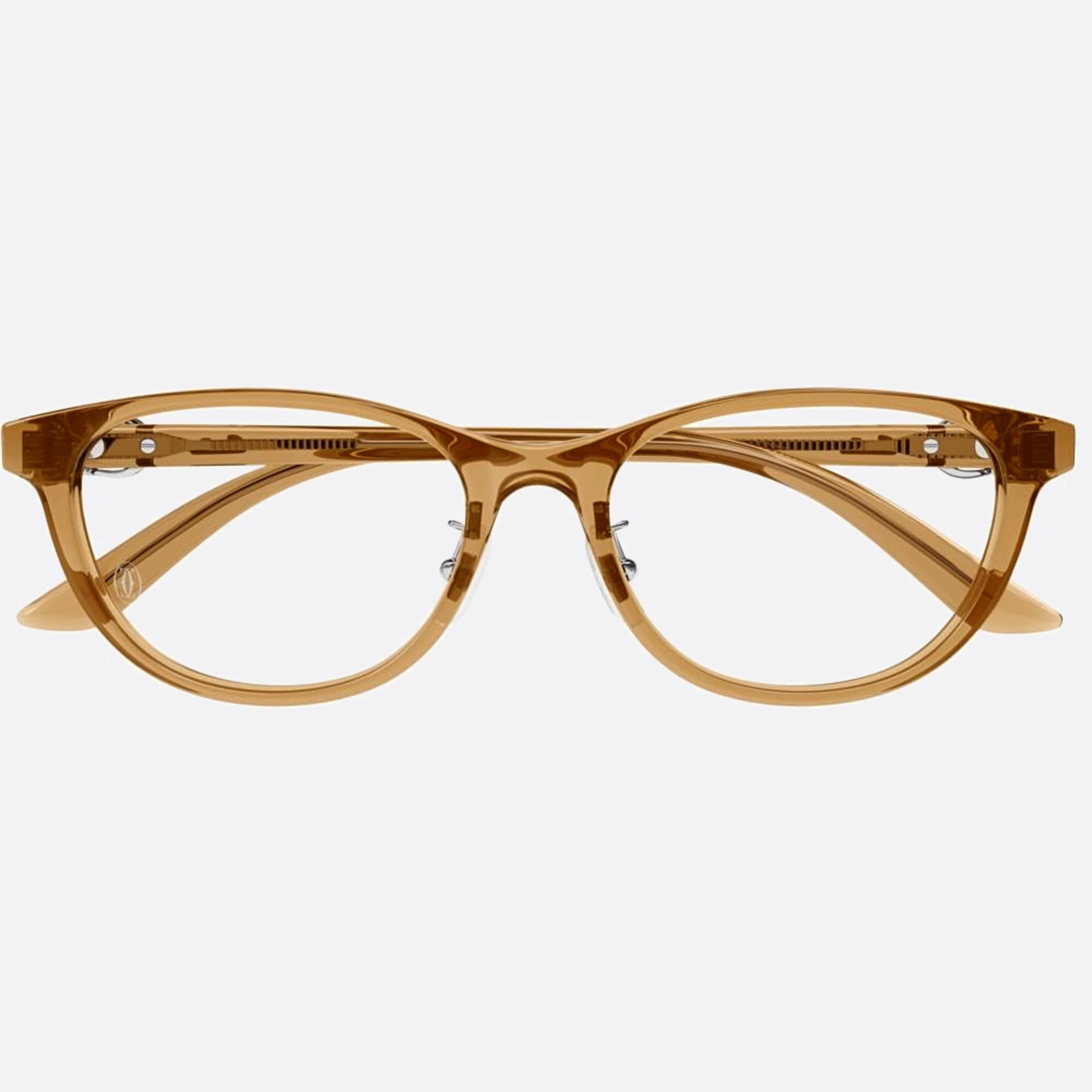 Cartier 53mm Ct0456oj Brown Cat Eye Women Eyeglasses - Main View