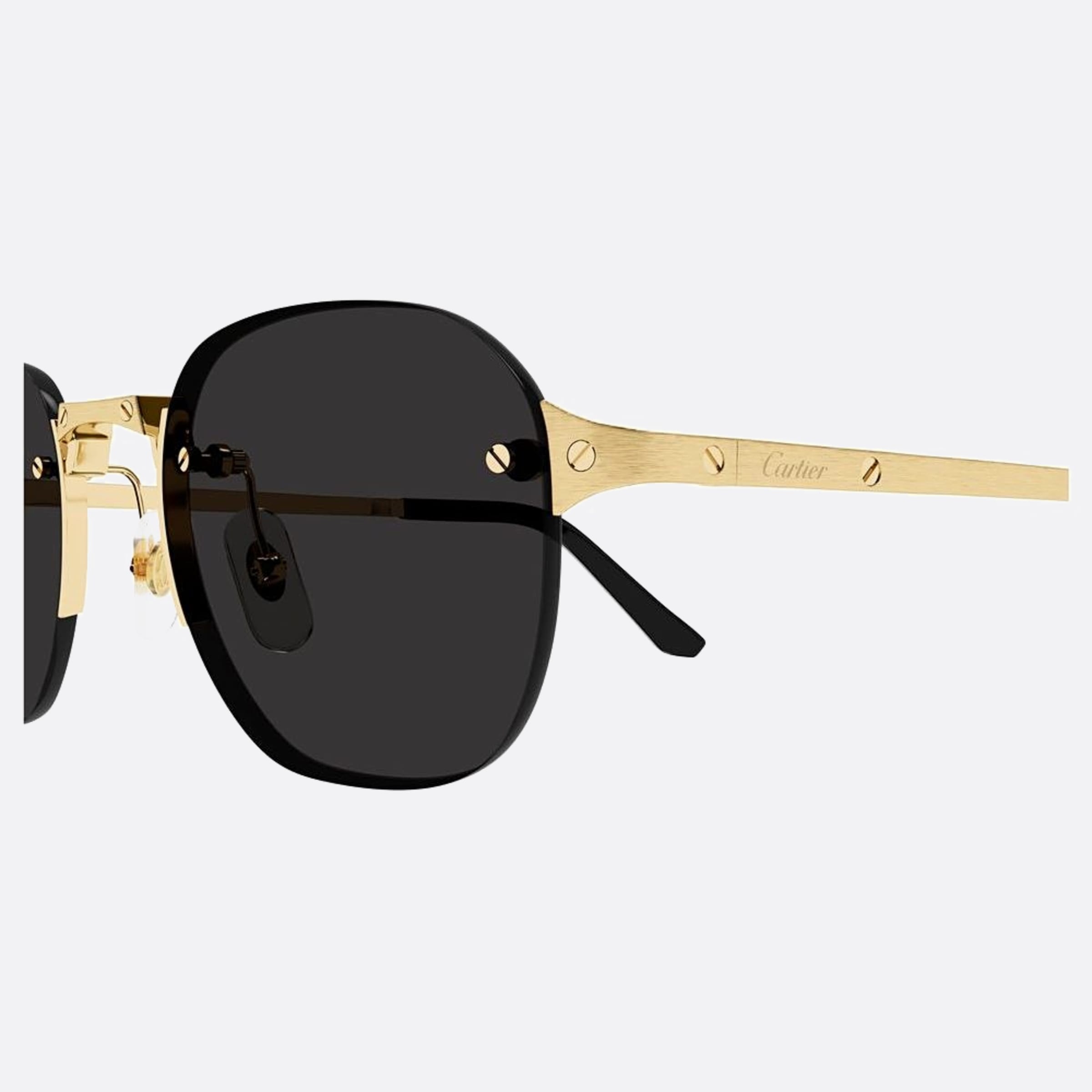 Cartier 53mm Black Geometric Men Sunglasses - Lifestyle Shot