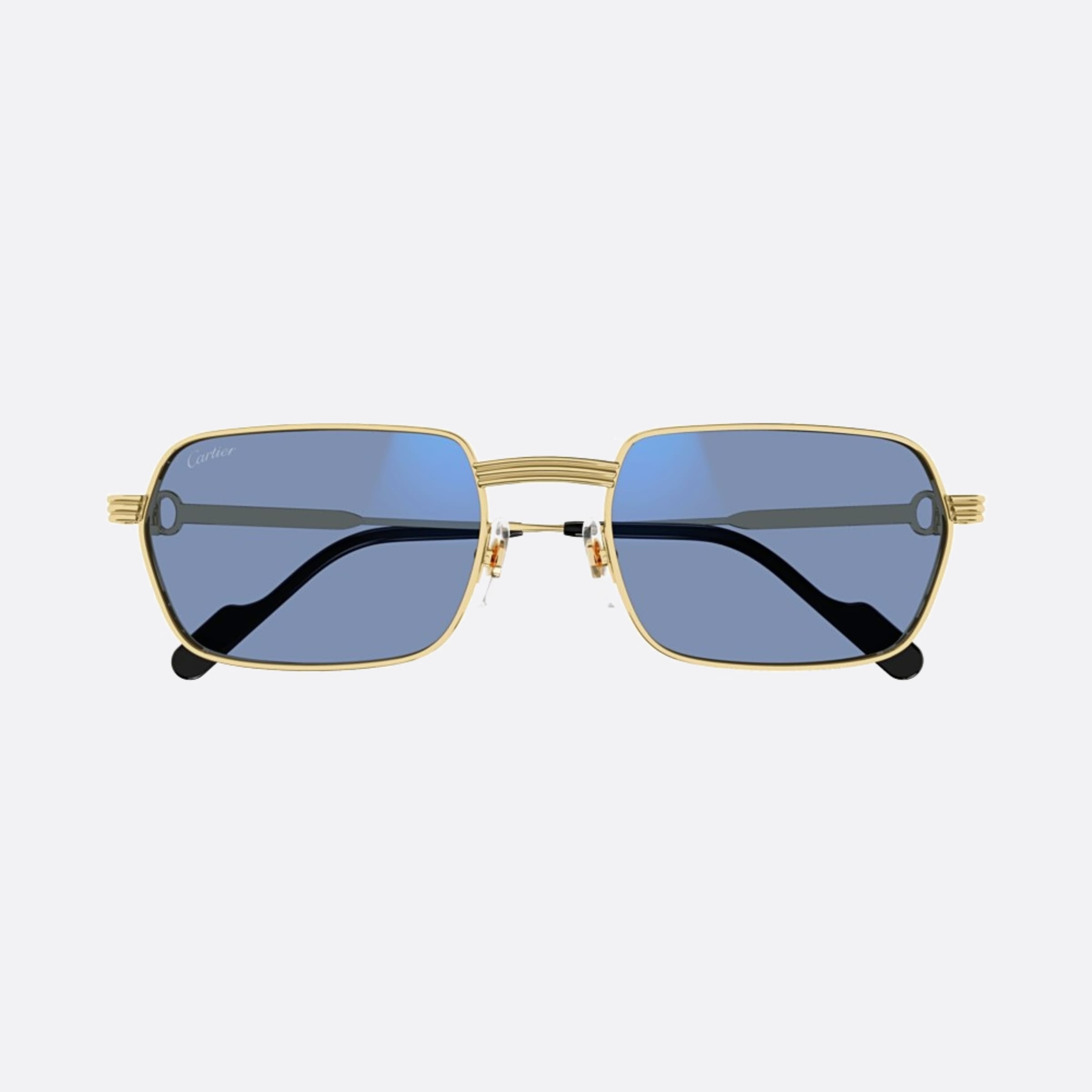 Cartier 56mm Gph Gold Rectangle Photochromic Men Sunglasses - Additional Angle