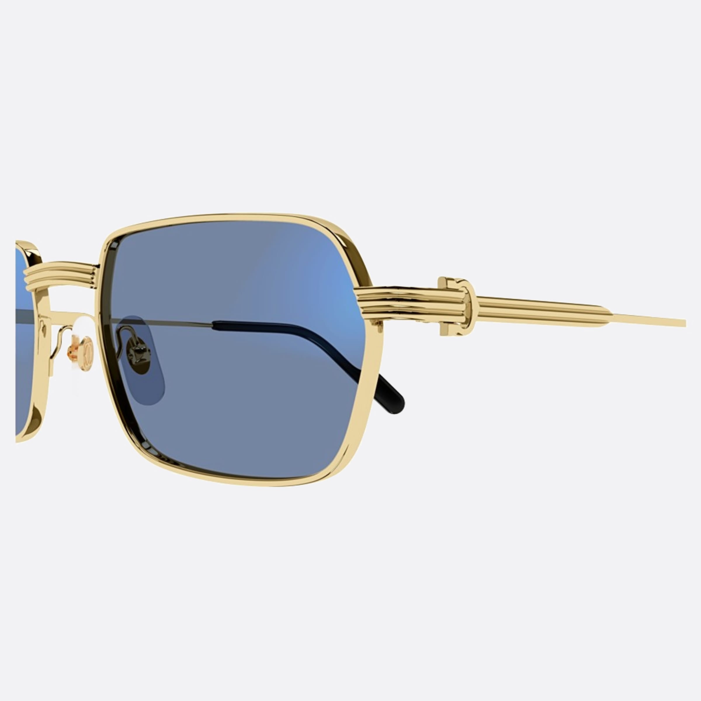 Cartier 56mm Gph Gold Rectangle Photochromic Men Sunglasses - Additional Angle