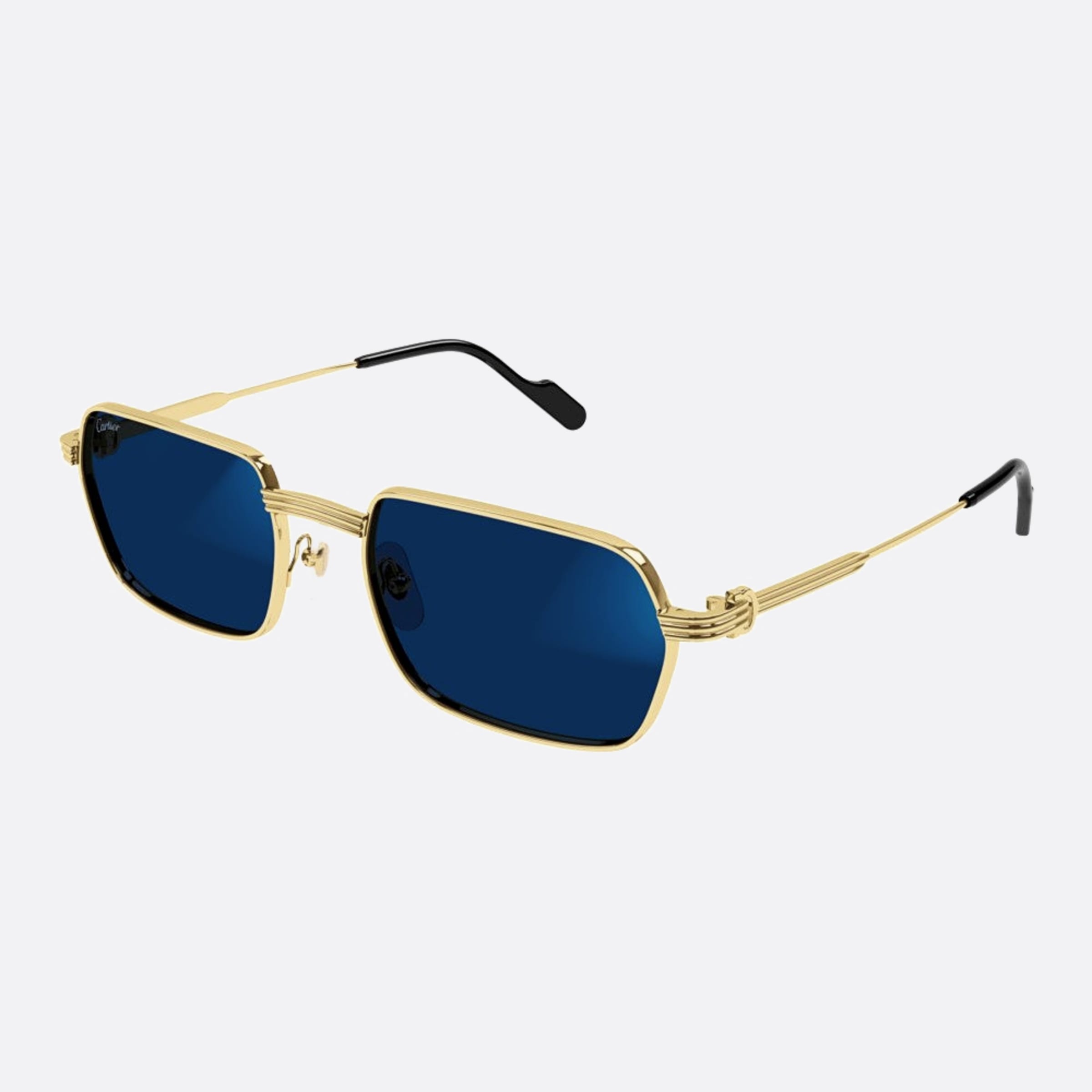 Cartier 56mm Gph Gold Rectangle Photochromic Men Sunglasses - Additional Angle