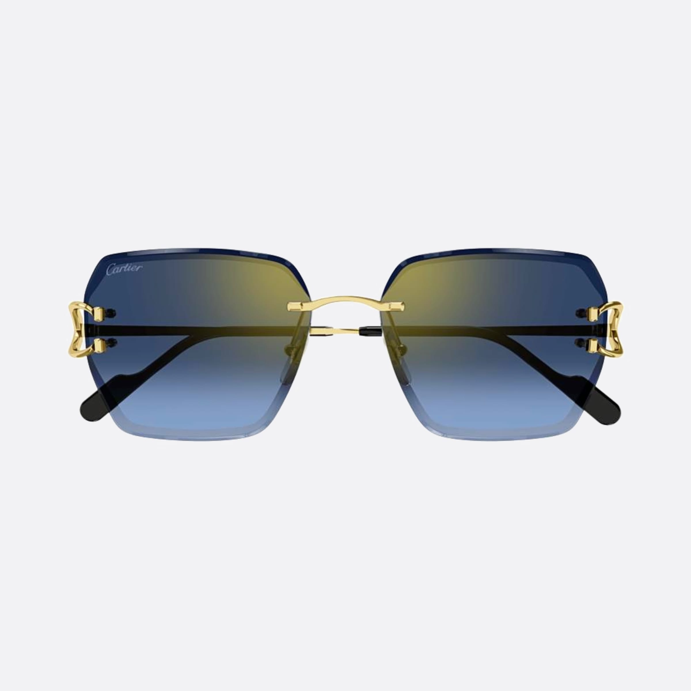 Cartier 58mm Gbb Gold Oversize Women Sunglasses - Main View