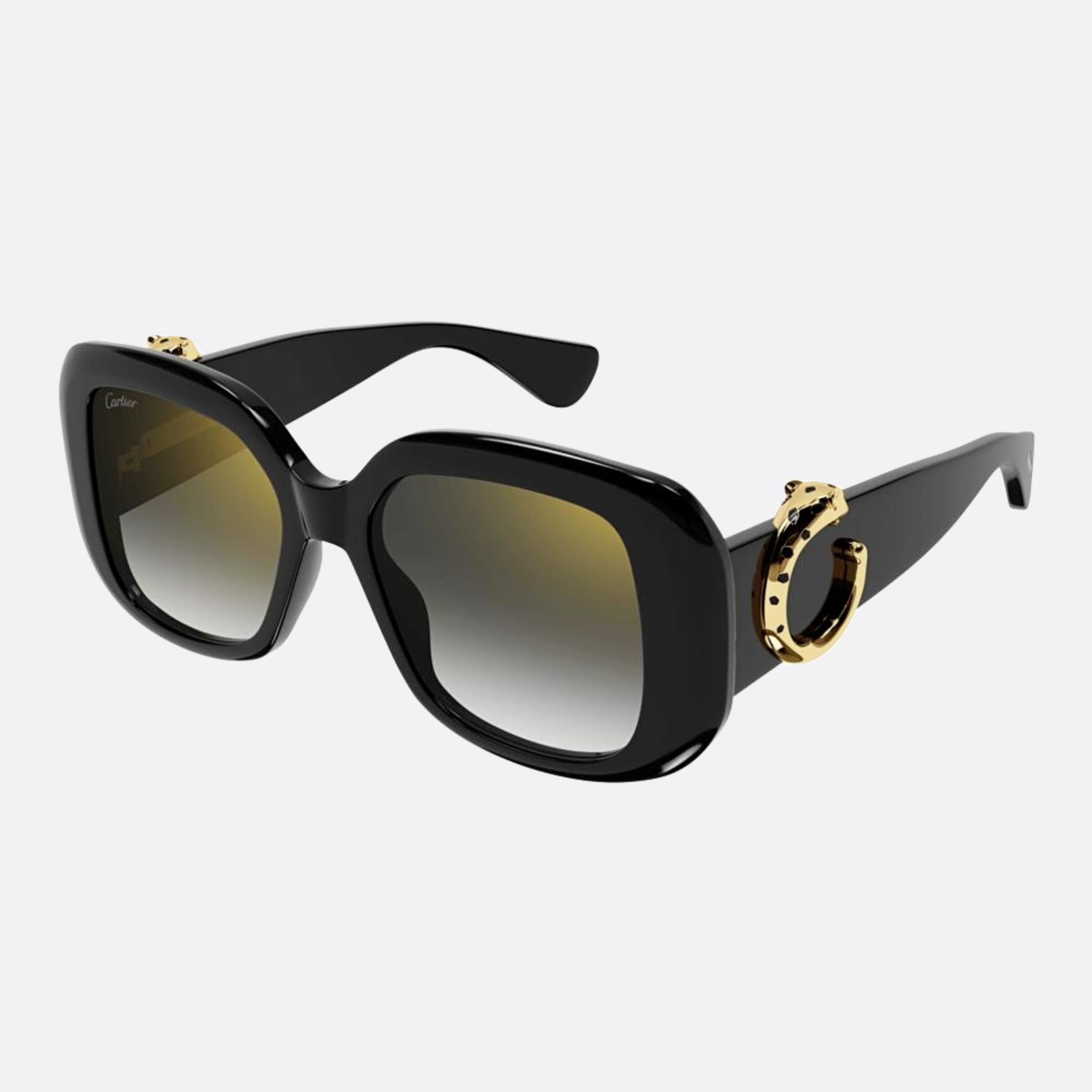 Cartier 54mm Ct0471sa Black Oversize Women Sunglasses - Side View