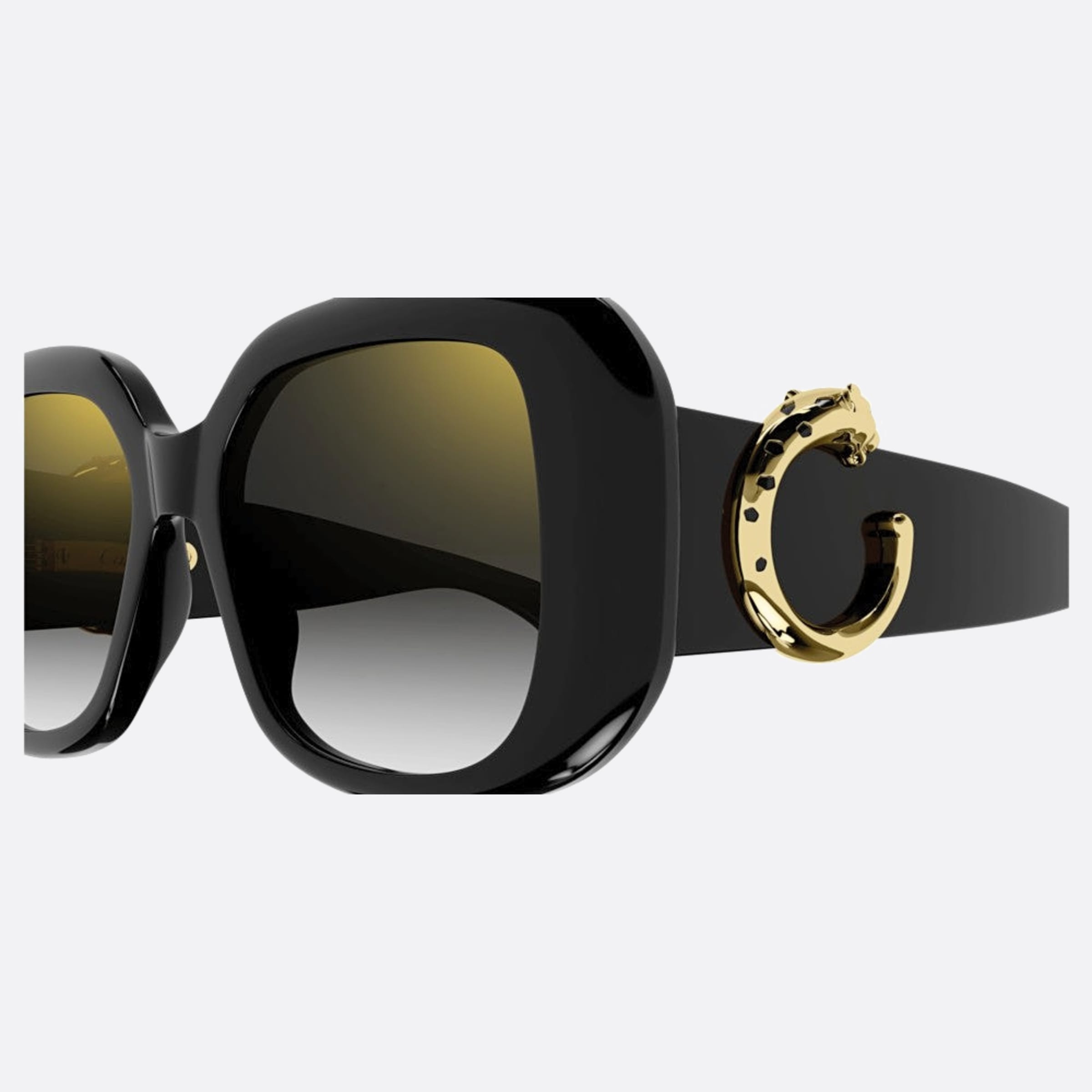 Cartier 54mm Ct0471sa Black Oversize Women Sunglasses - Detail View