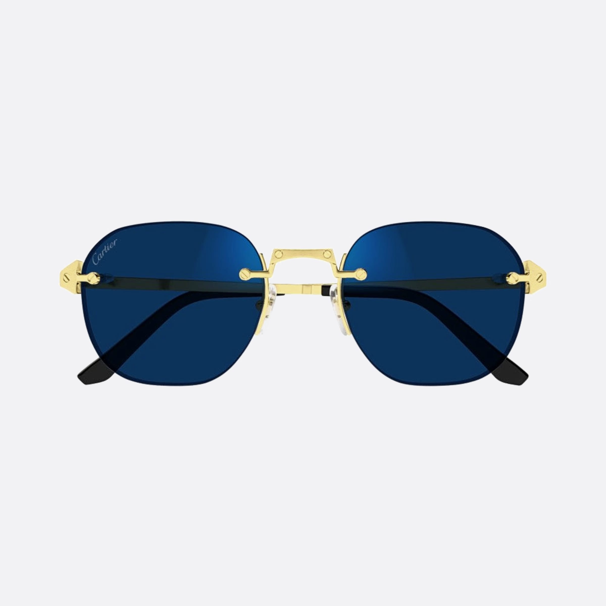 Cartier 53mm Gph Gold Pantos Photochromic Men Sunglasses - Additional Angle