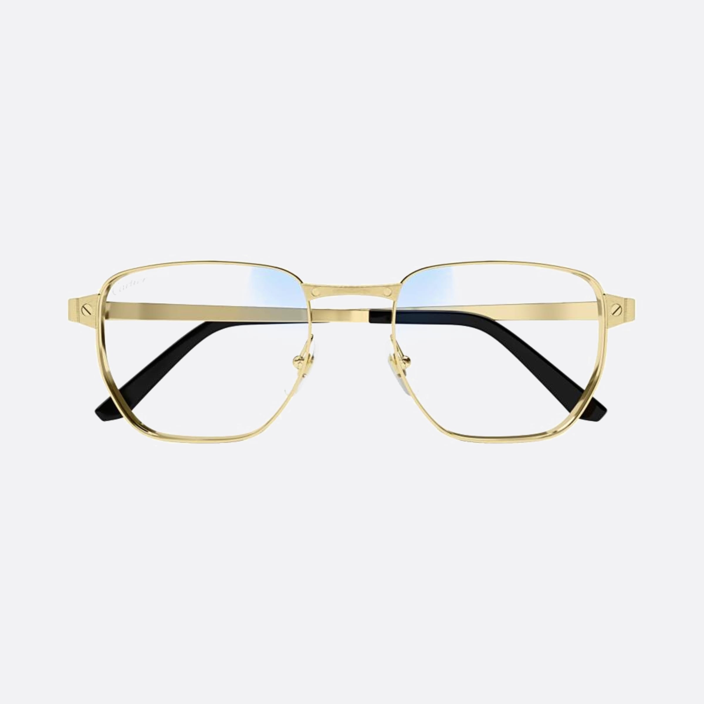 Cartier 53mm Gph Gold Squared Photochromic Men Sunglasses - Main View