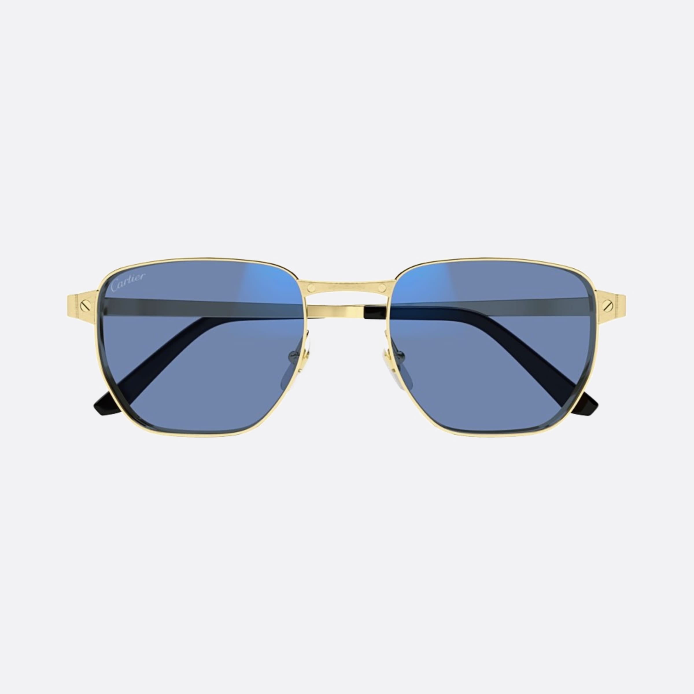 Cartier 53mm Gph Gold Squared Photochromic Men Sunglasses - Additional Angle