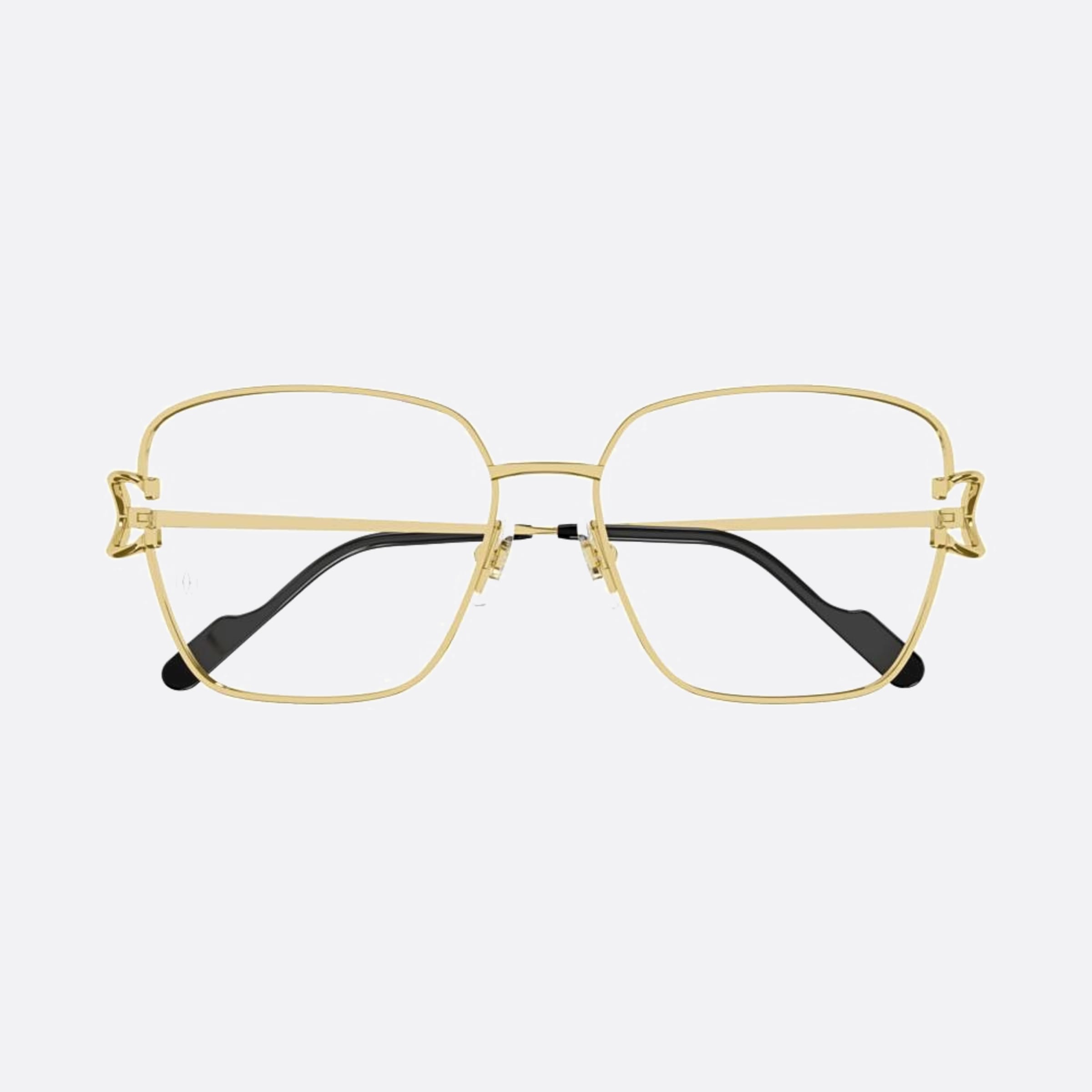 Cartier 58mm Gold Cat Eye Women Eyeglasses - Main View