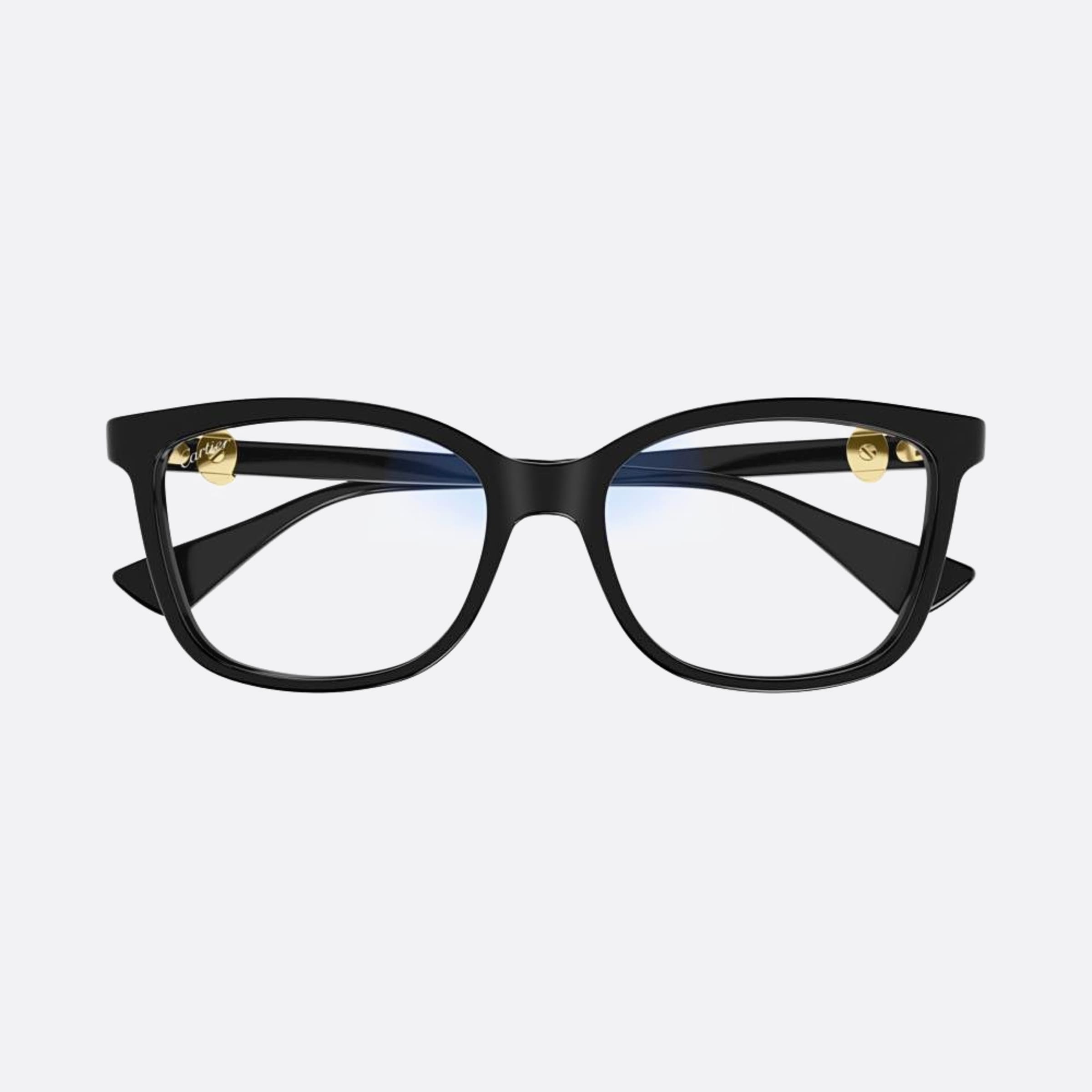 Cartier 55mm Bph Black Squared Photochromic Women Sunglasses - Main View