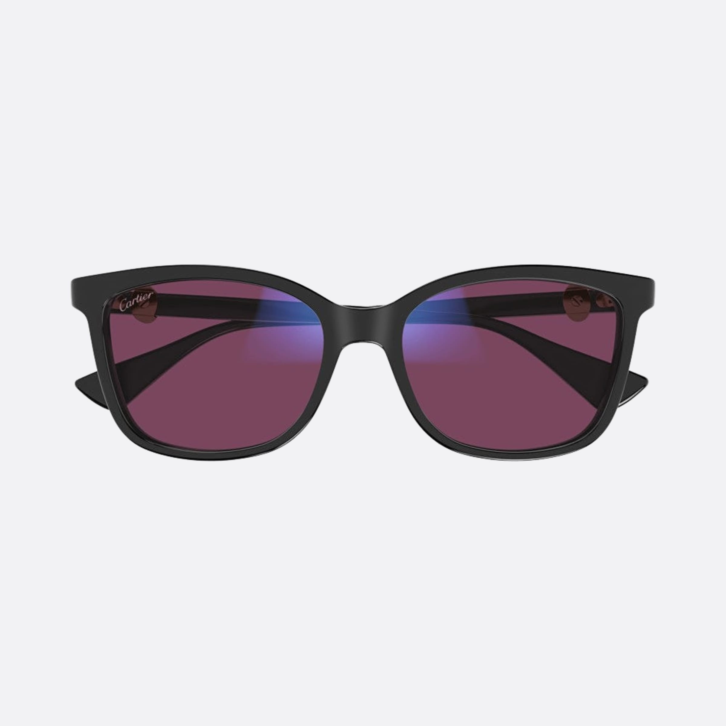 Cartier 55mm Bph Black Squared Photochromic Women Sunglasses - Additional Angle
