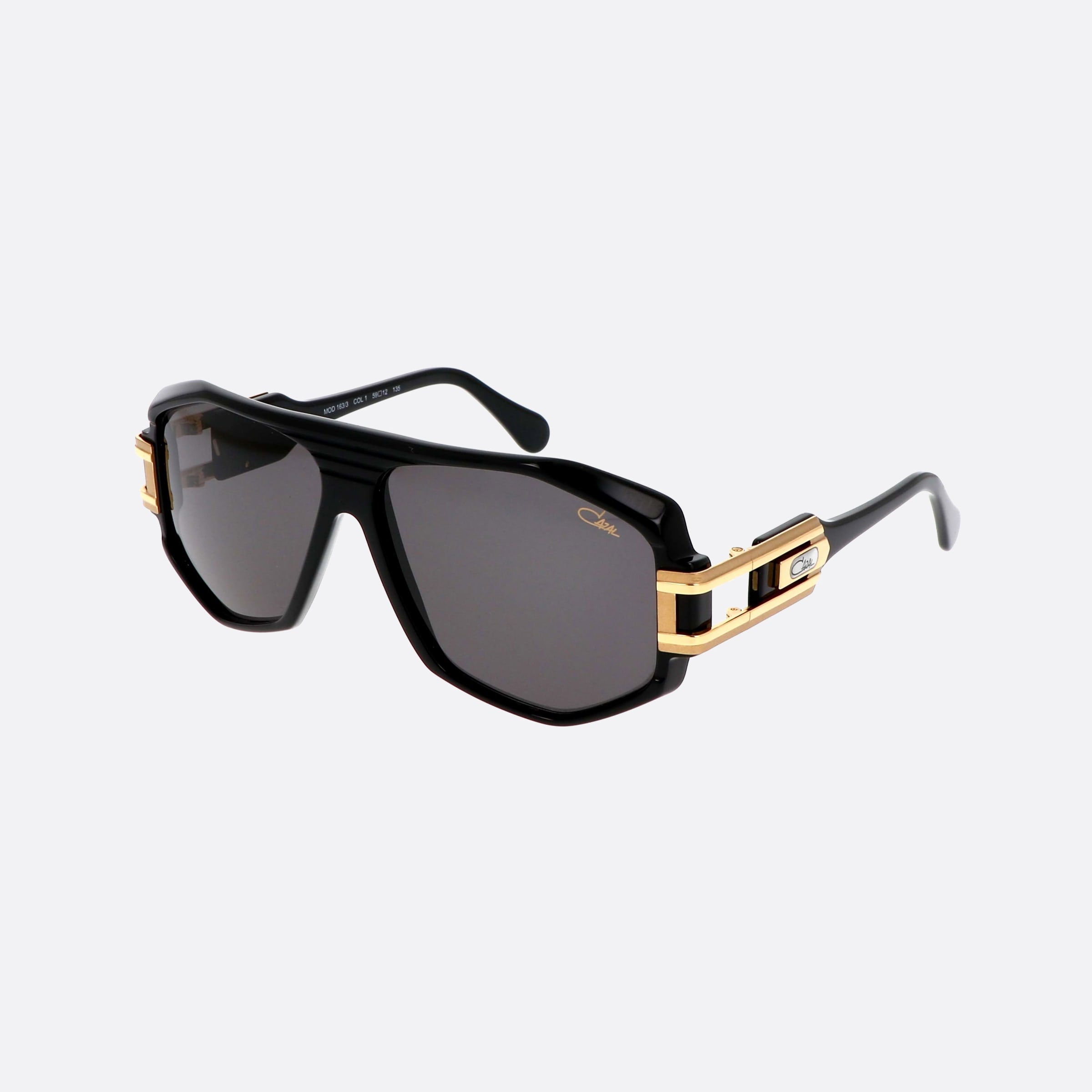Cazal 59mm Black Pilot Men Sunglasses - Main View