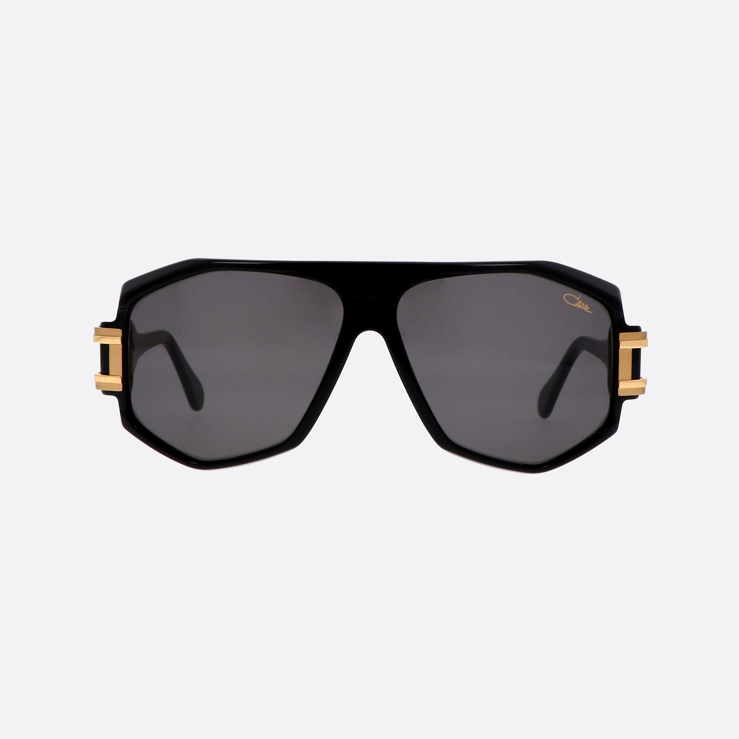 Cazal 59mm Black Pilot Men Sunglasses - Side View