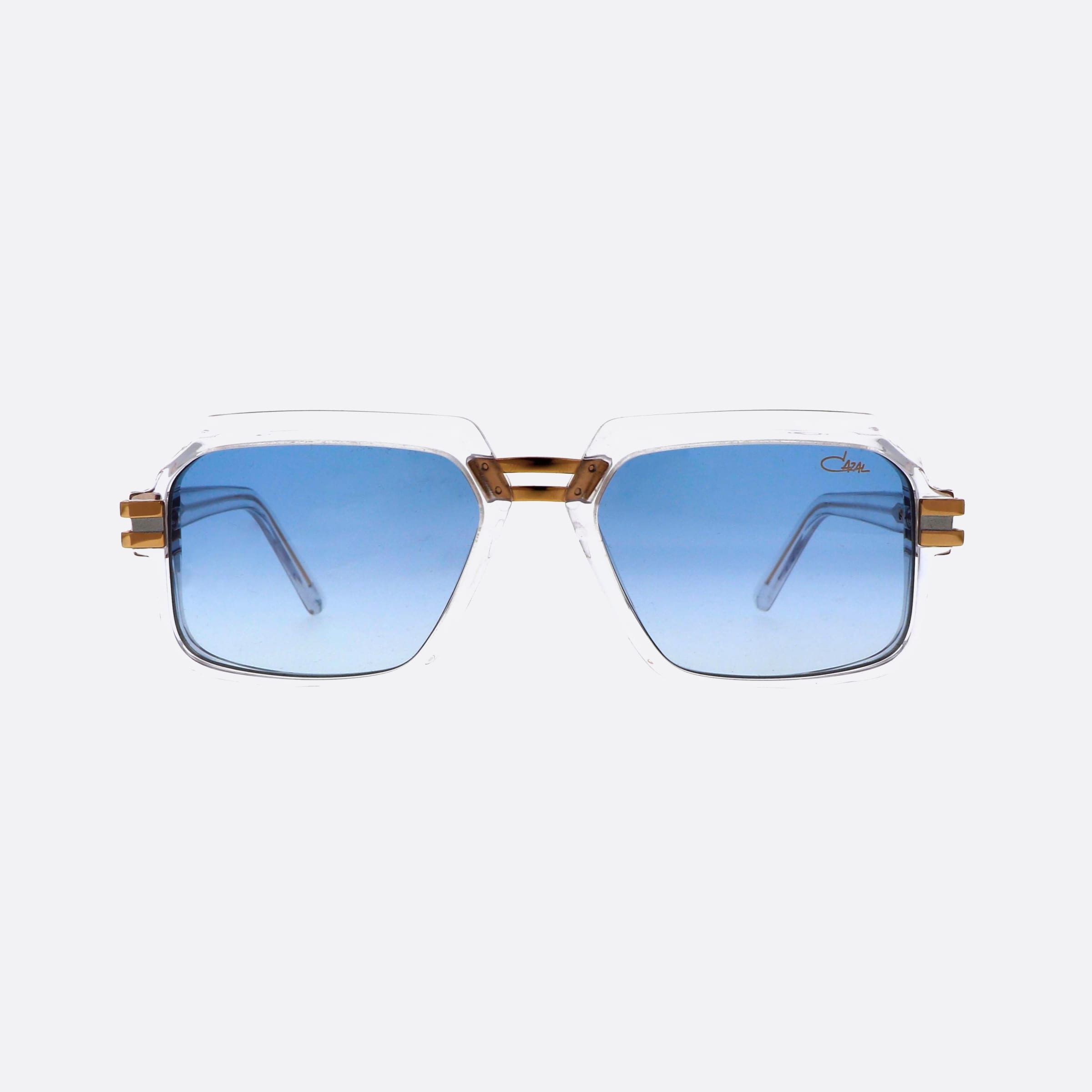 Cazal 56mm Clear Pilot Men Sunglasses - Side View
