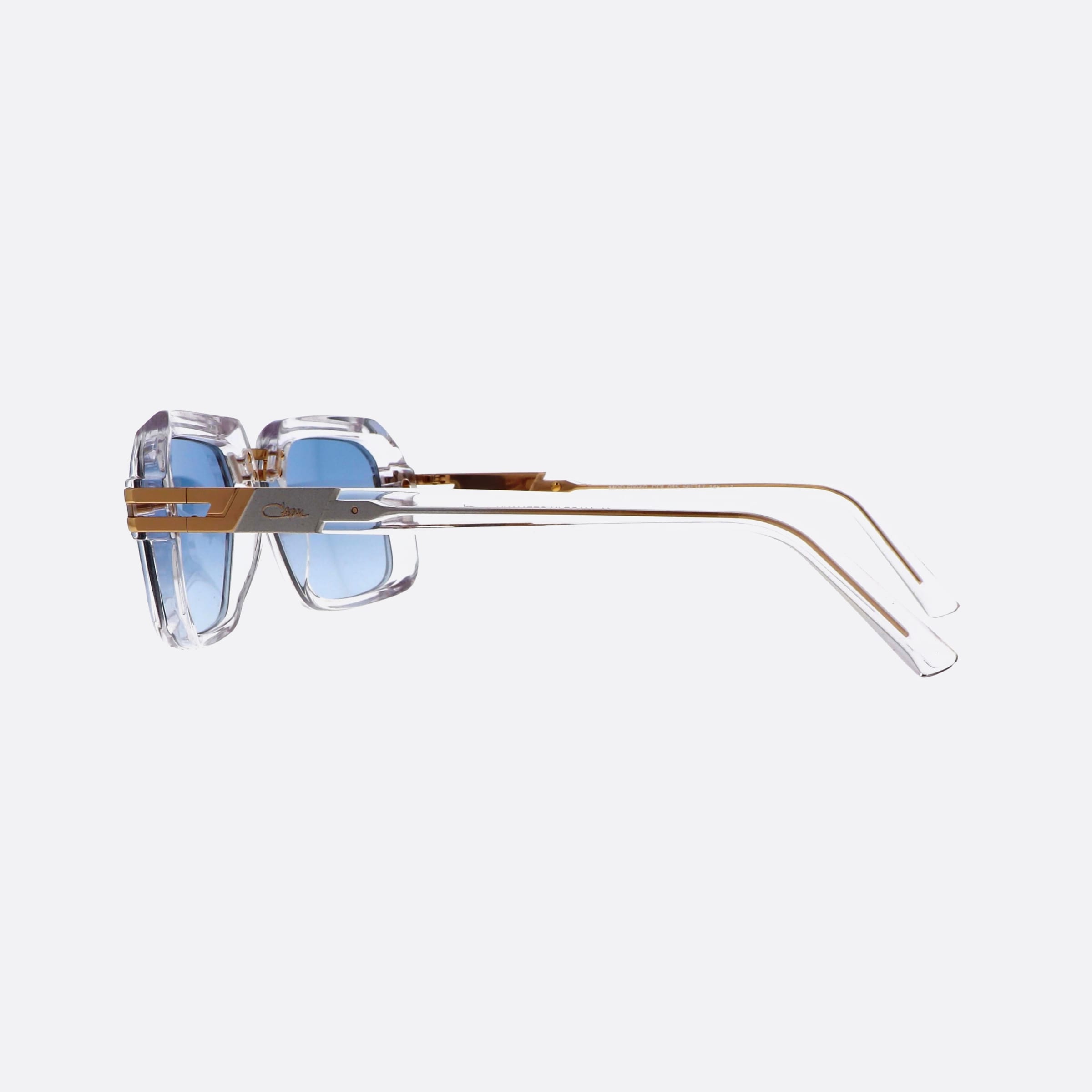 Cazal 56mm Clear Pilot Men Sunglasses - Detail View