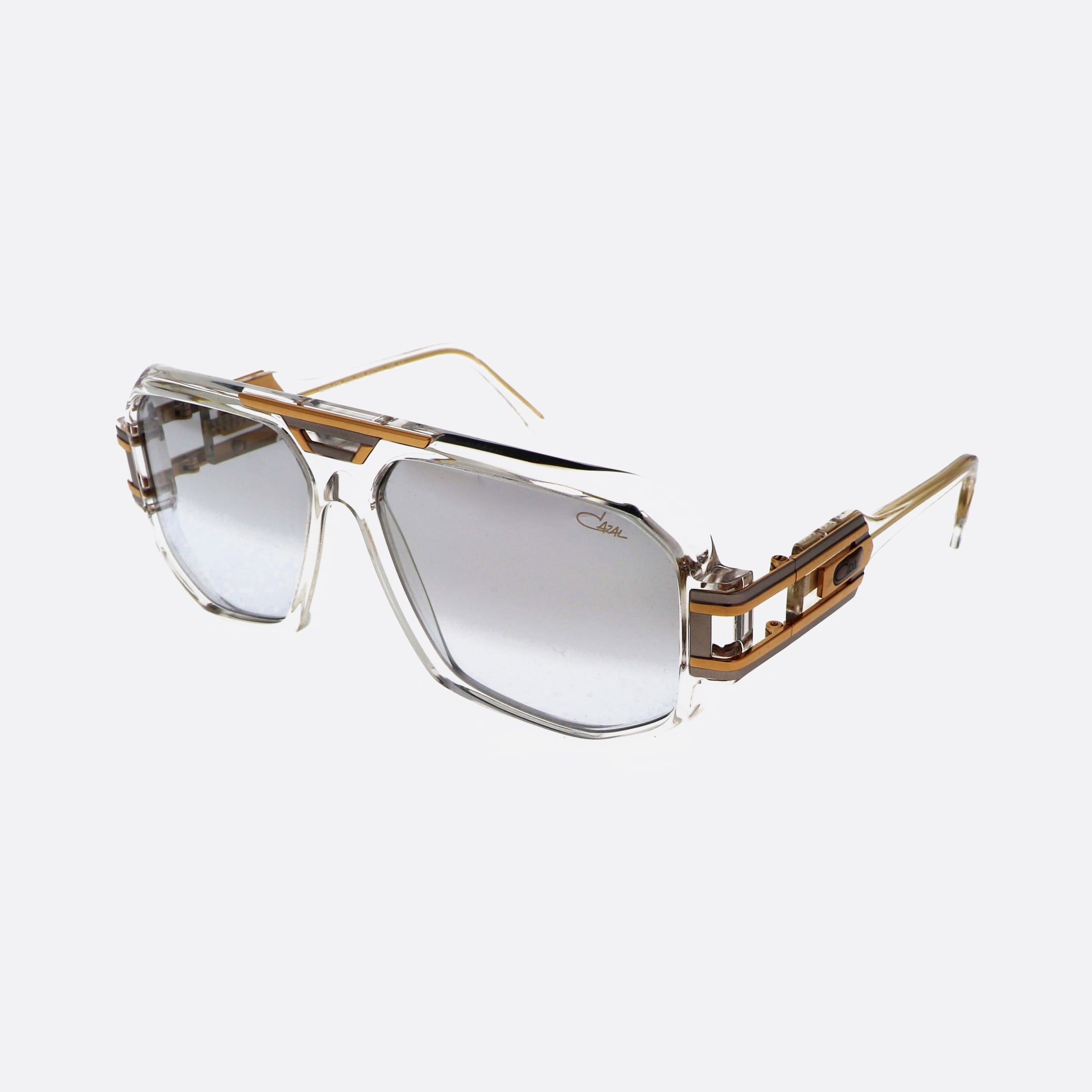Cazal 60mm Clear Pilot Men Sunglasses - Main View