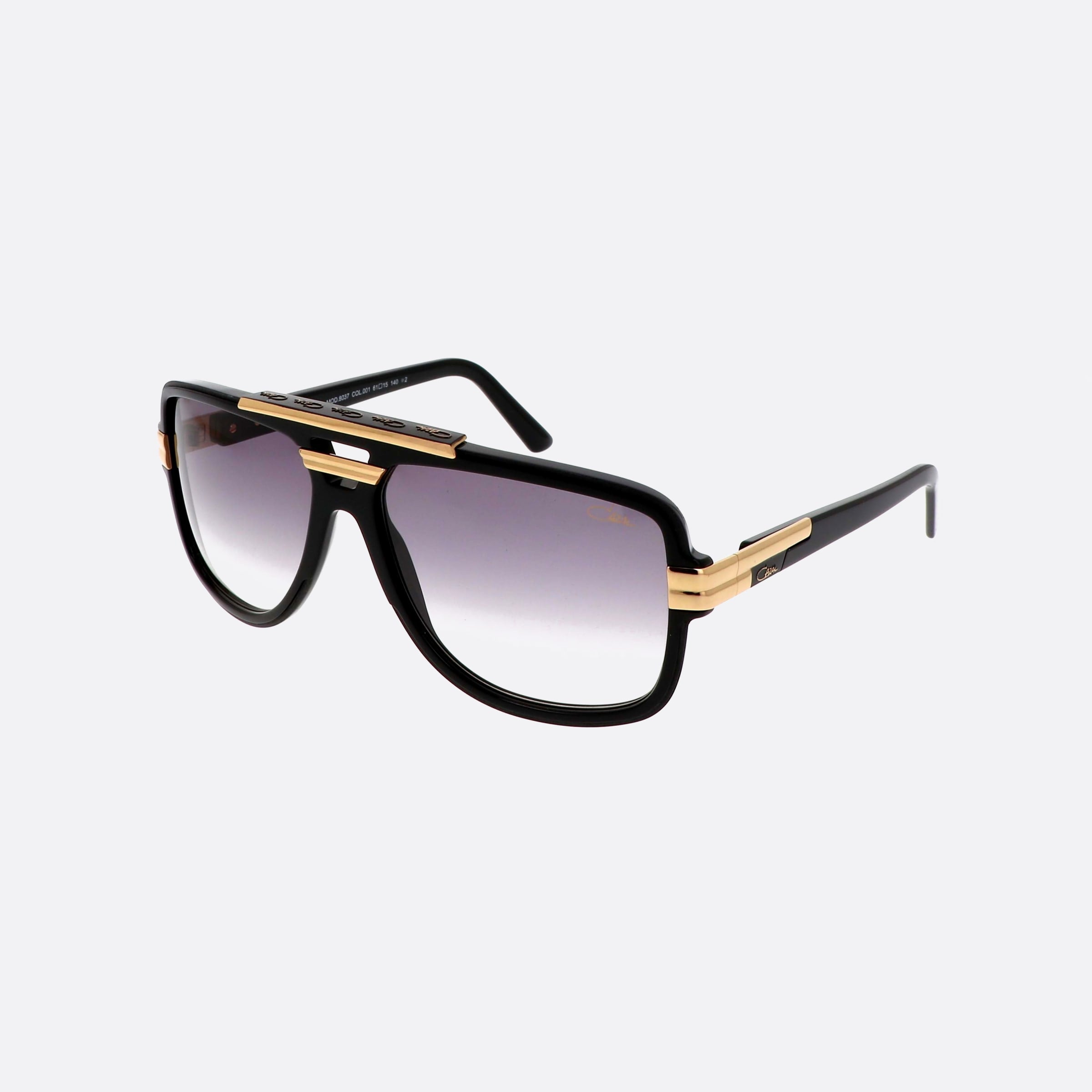 Cazal 61mm Black Pilot Men Sunglasses - Main View