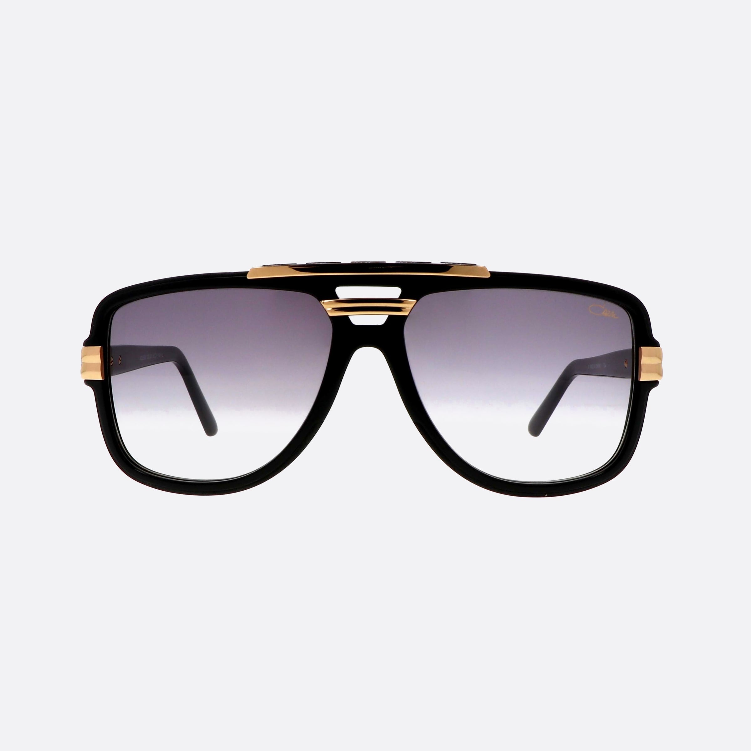 Cazal 61mm Black Pilot Men Sunglasses - Side View