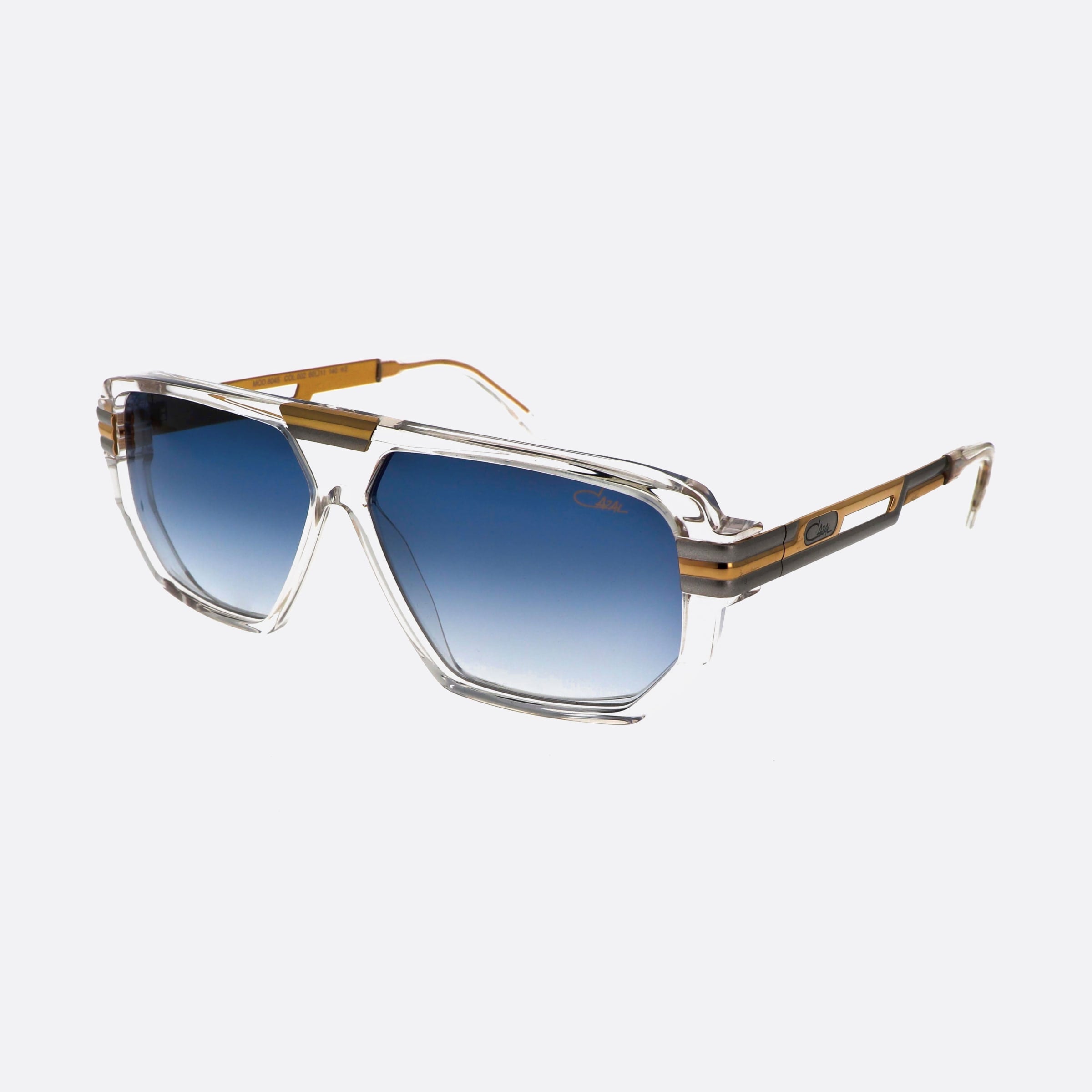 Cazal 60mm Clear Pilot Men Sunglasses - Main View