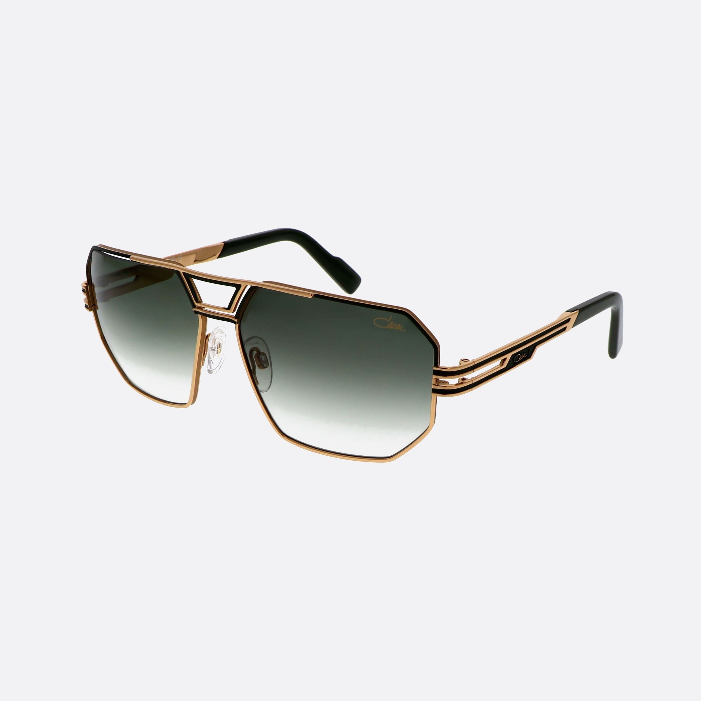 Cazal 61mm Gold Pilot Men Sunglasses - Main View